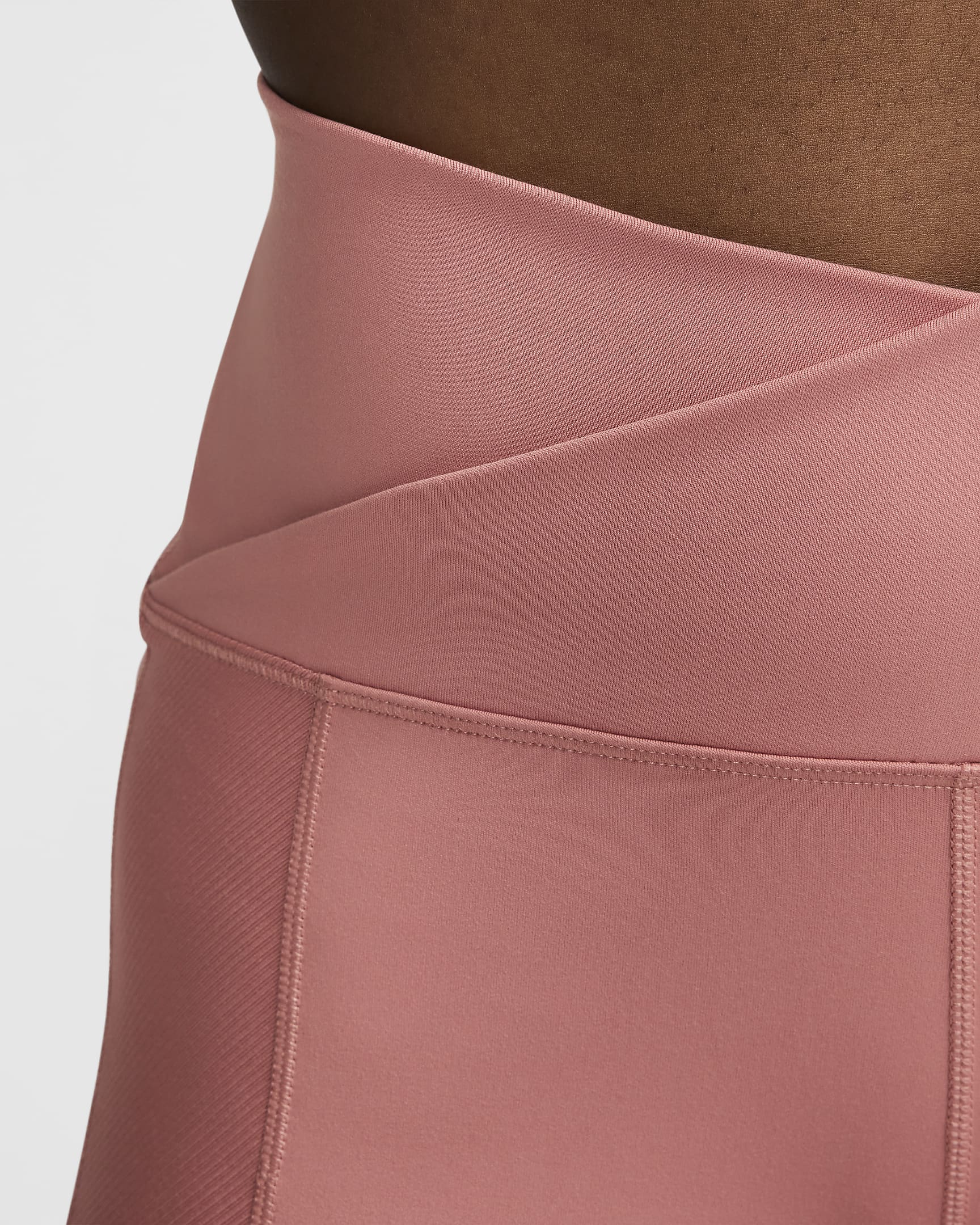 Nike One Wrap Women's High-Waisted 5" Biker Shorts - Canyon Pink/Black