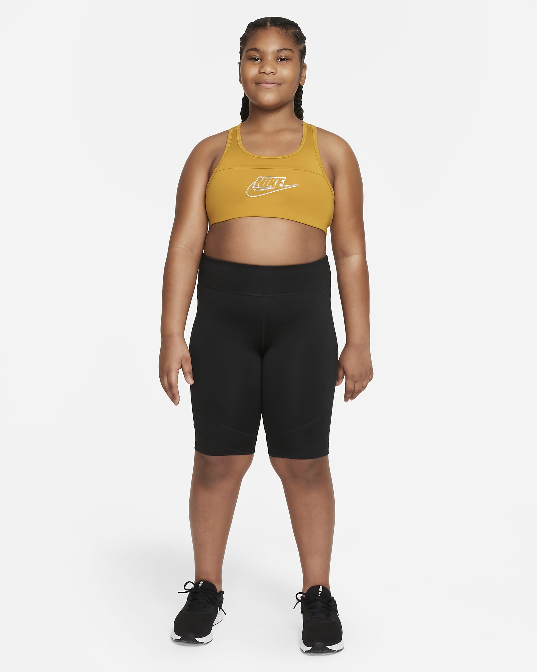 Nike DriFIT Swoosh Big Kids' (Girls') Sports Bra (Extended Size).