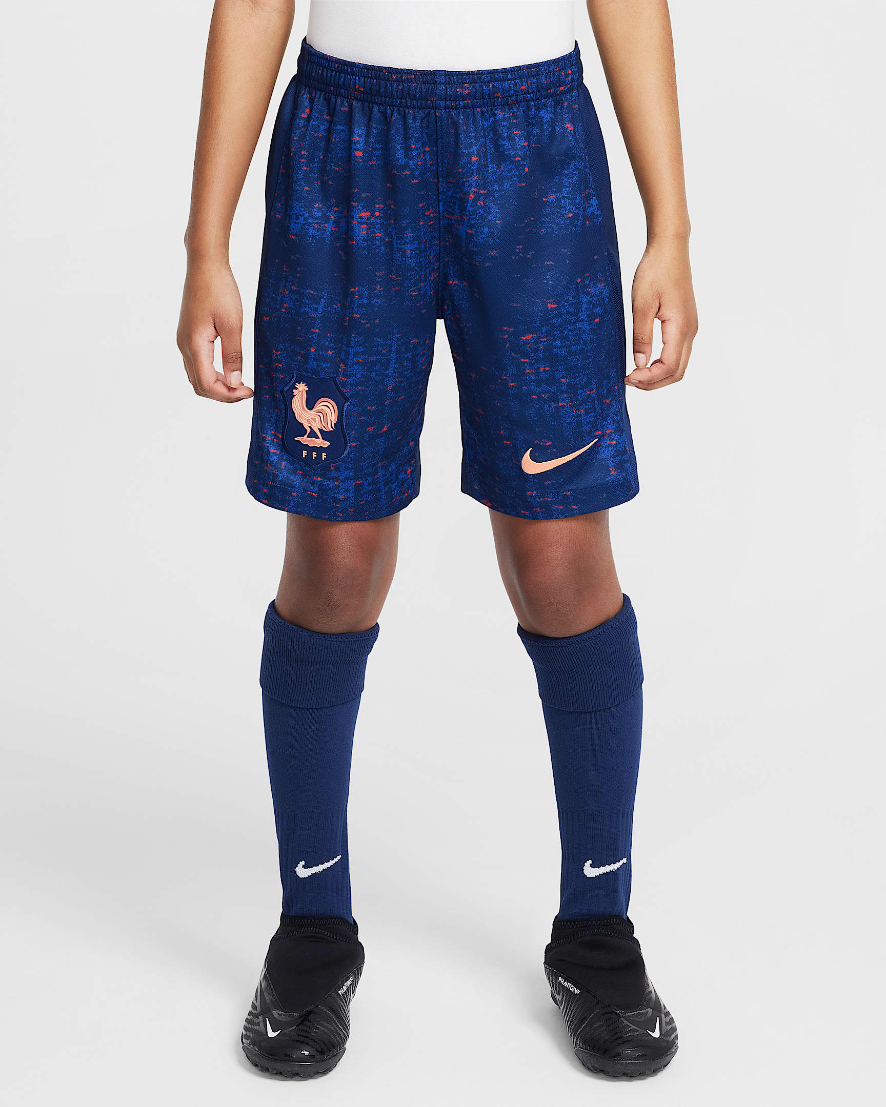 Primera equipación Stadium FFF 2025/26 Pantalón corto de fútbol Replica Nike Dri-FIT - Niño/a - Blue Void/Light Madder Root