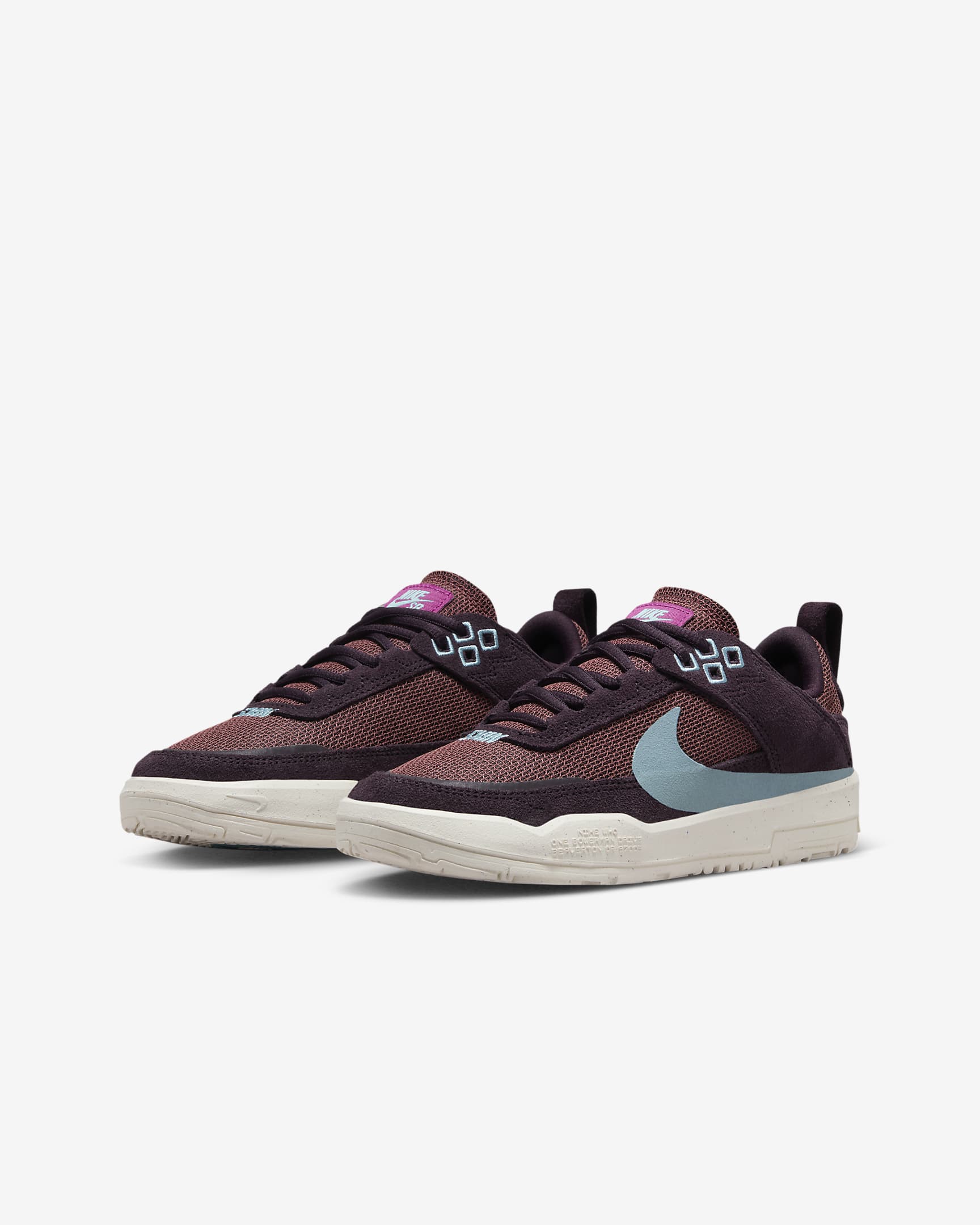 Nike SB Day One Older Kids' Skate Shoes - Burgundy Ash/Dark Pony/Sail/Denim Turquoise