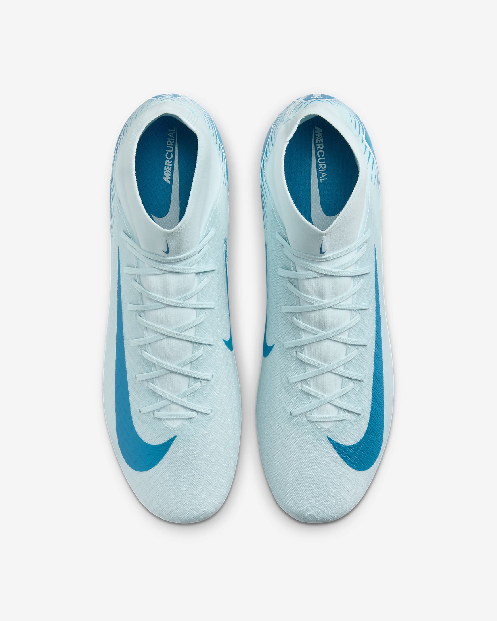 Chuteiras de futebol de cano alto MG Nike Mercurial Superfly 10 Academy - Azul Glacier/Azul Orbit