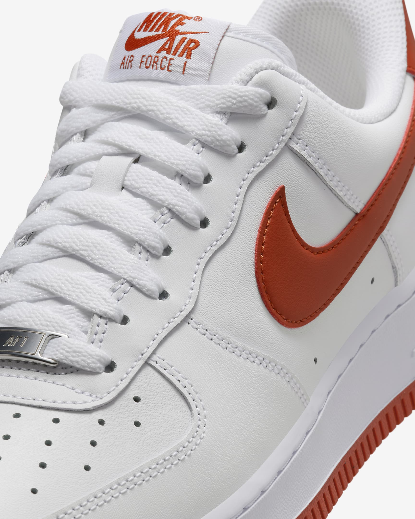 Nike Air Force 1 '07 Men's Shoes - White/White/Dragon Red