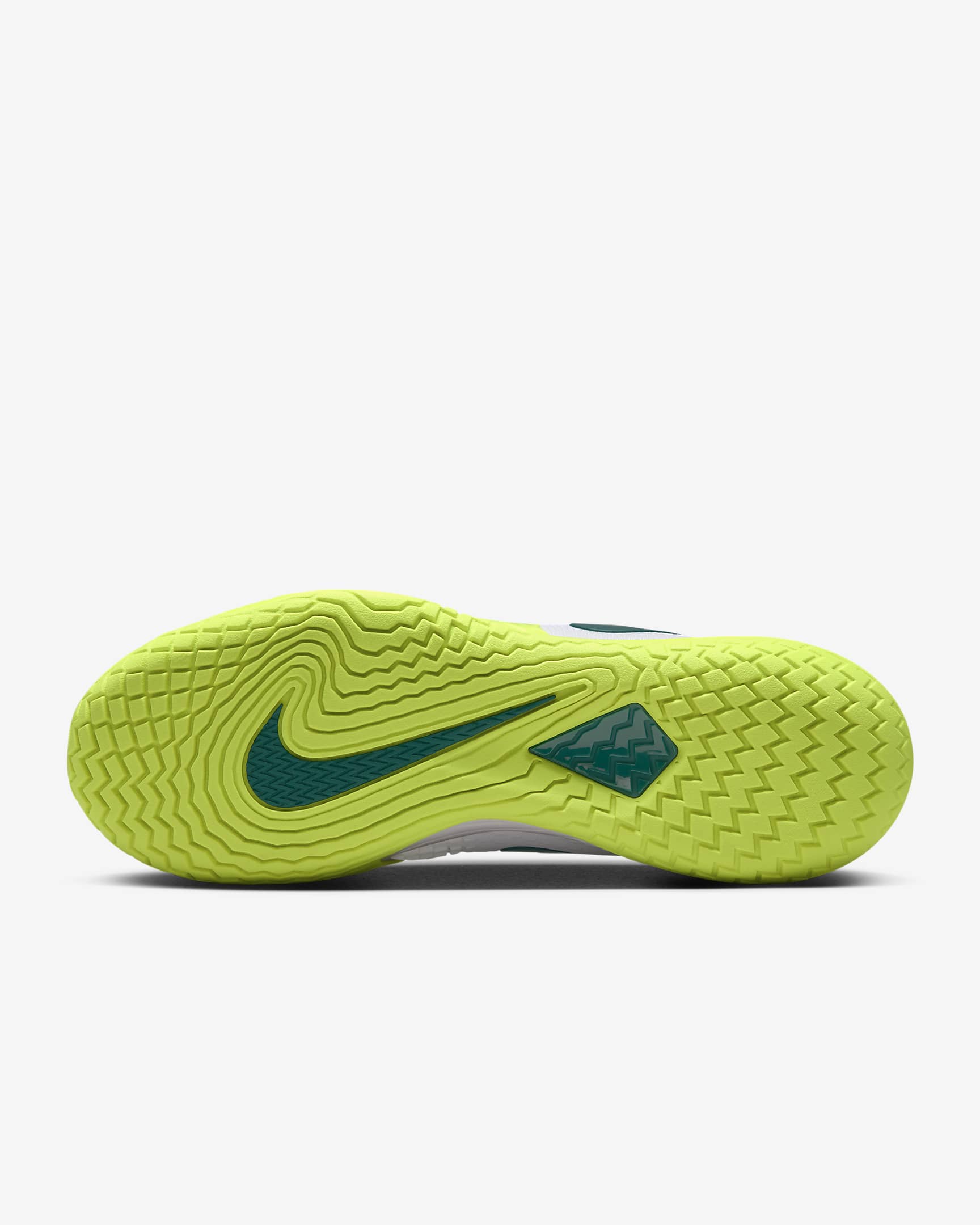 NikeCourt Zoom Vapor Cage 4 Rafa 男款硬地球場網球鞋 - 白色/Volt/Geode Teal