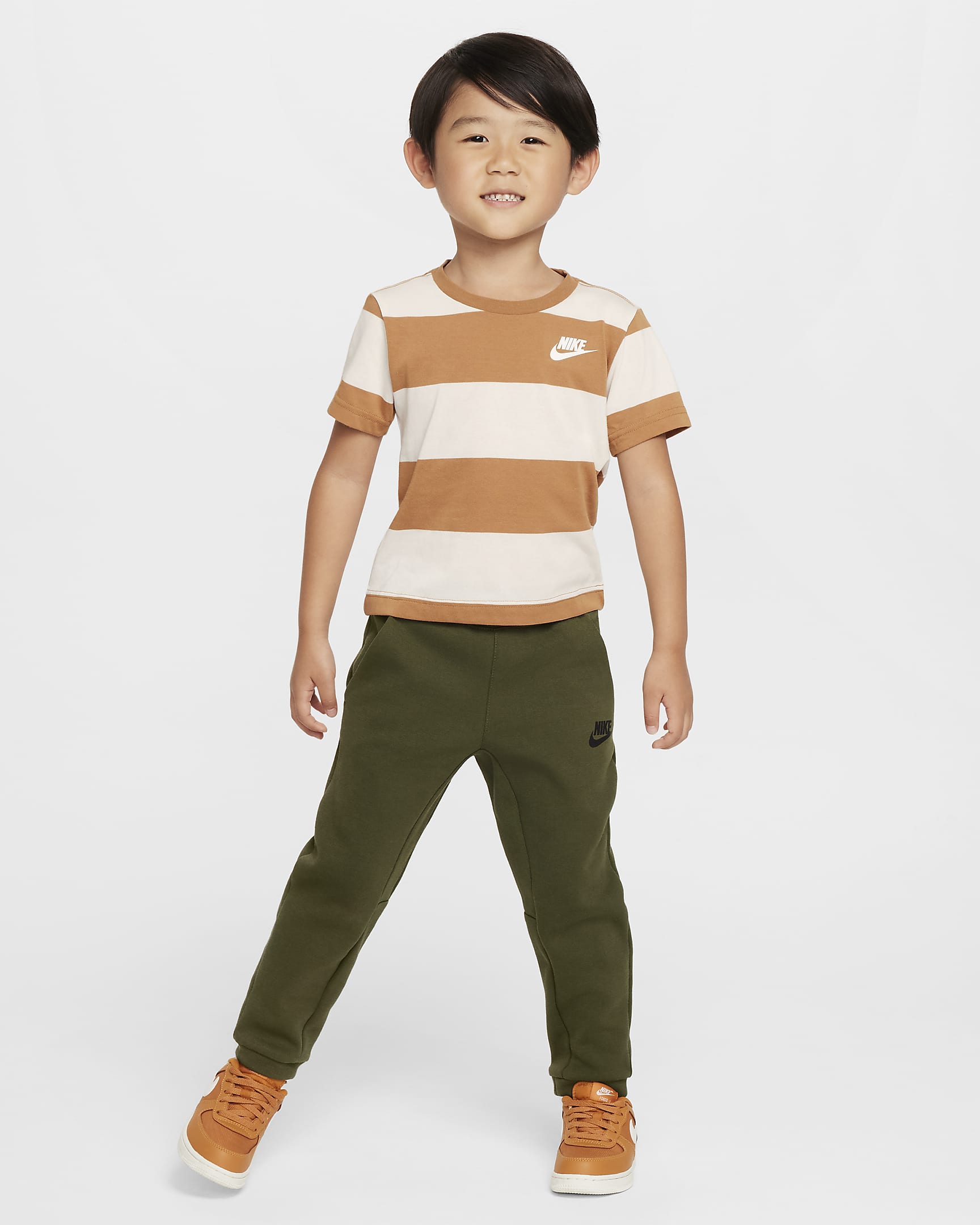 Nike Toddler Rugby Stripe T-Shirt - Flax