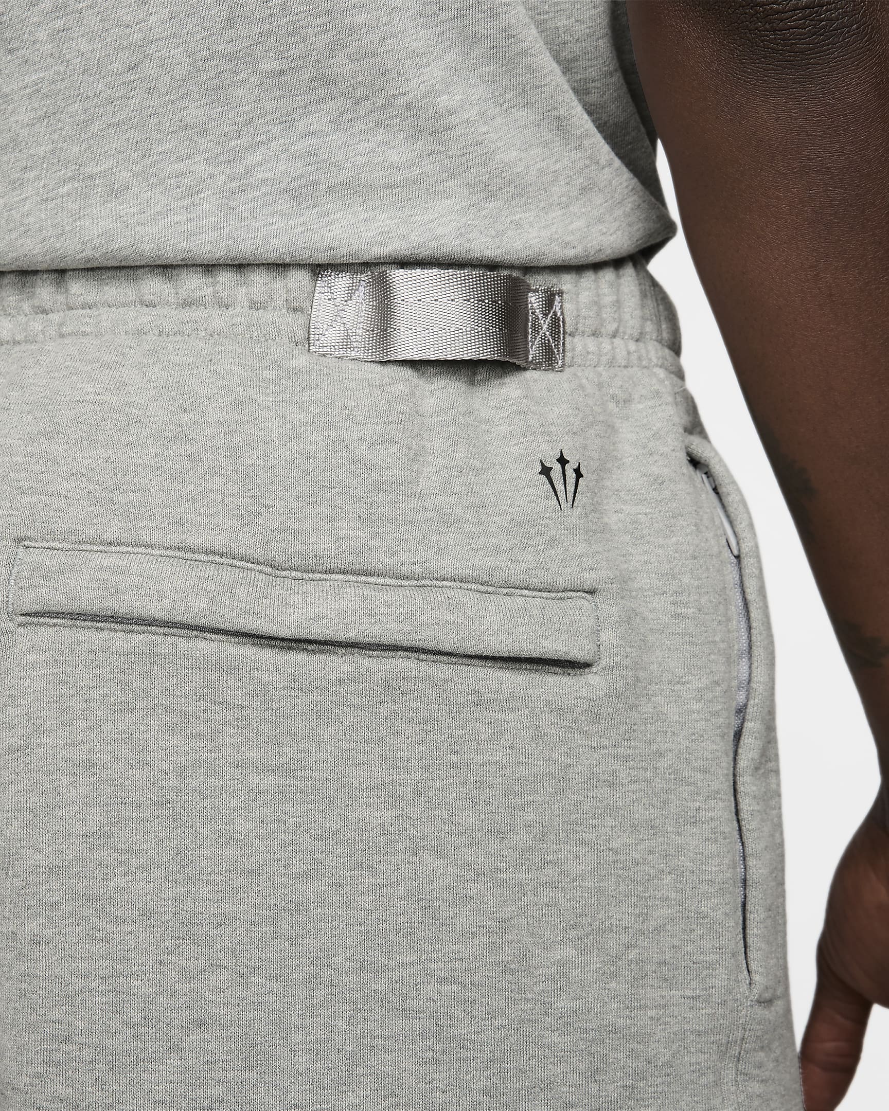 NOCTA Cardinal Fleece Shorts - Dark Grey Heather/Matte Silver/Black