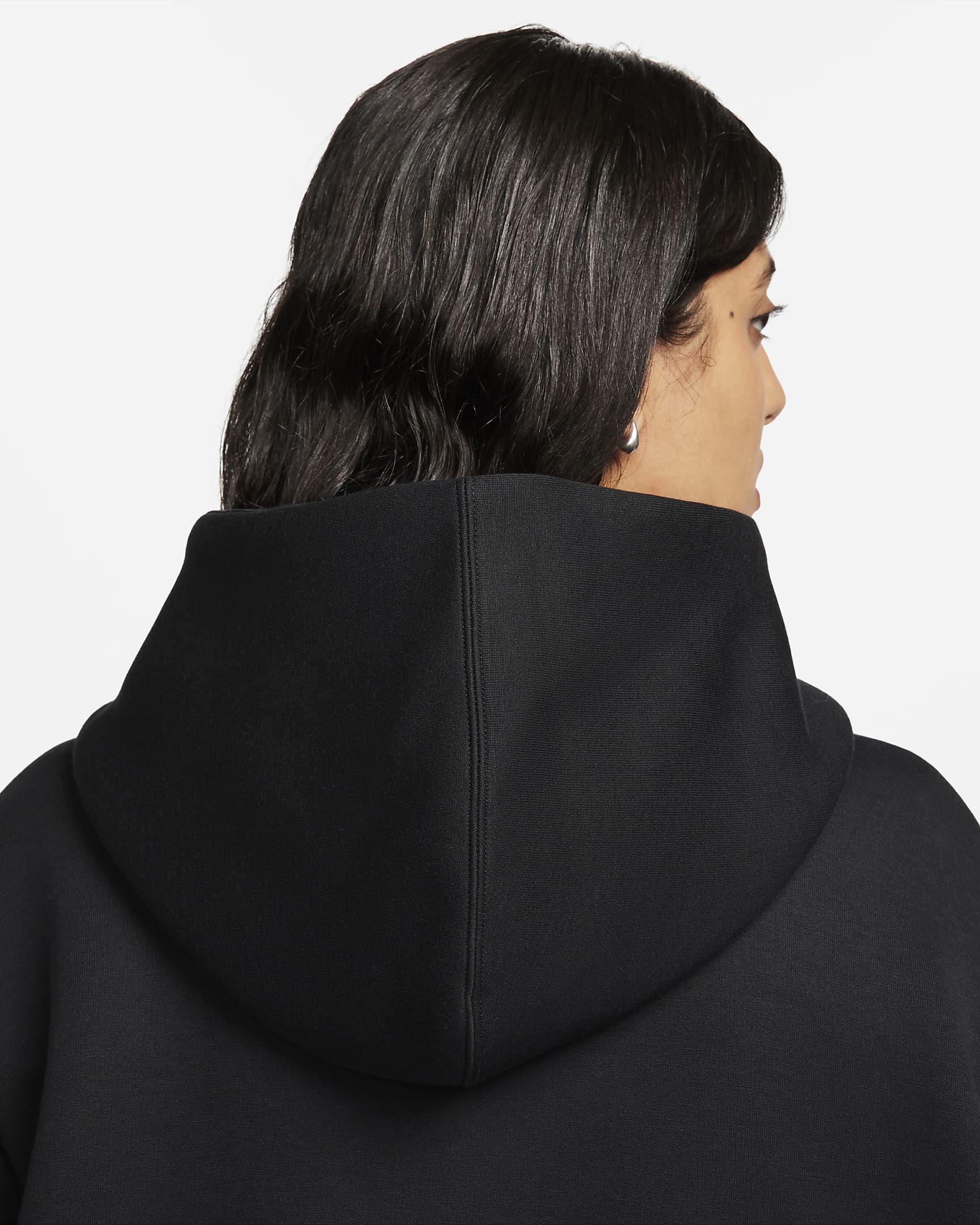 Nike Sportswear Tech Fleece Women's Oversized Full-Zip Hoodie Cape - Black/Black