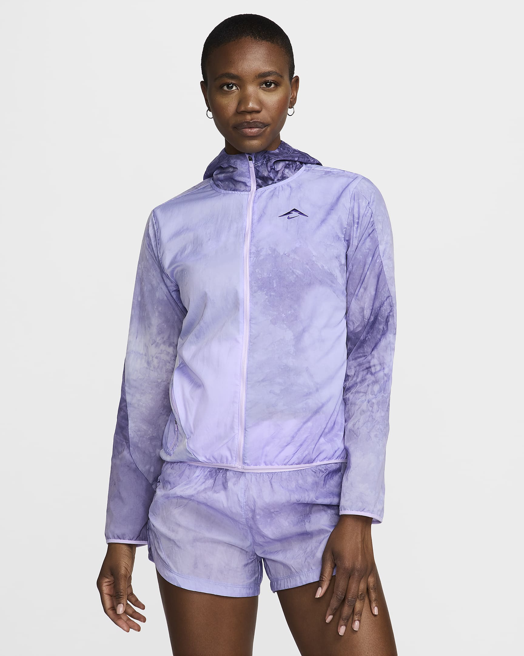 Nike Trail Repel-Laufjacke für Damen - Lilac Bloom/Court Purple/Court Purple