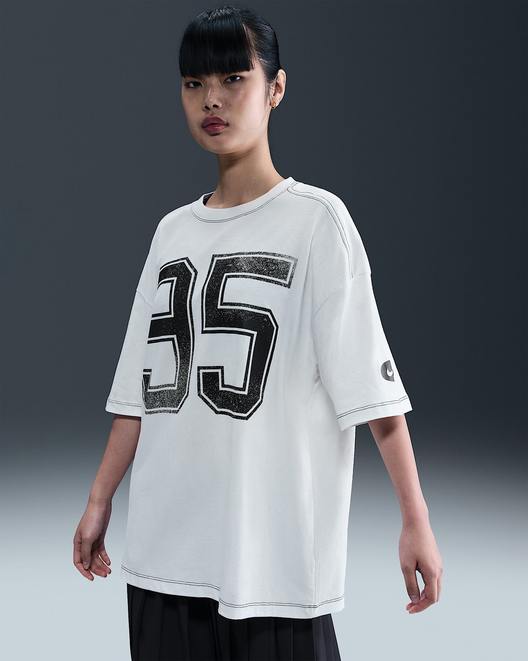 Kortærmet Nike Sportswear-T-shirt til kvinder - Summit White