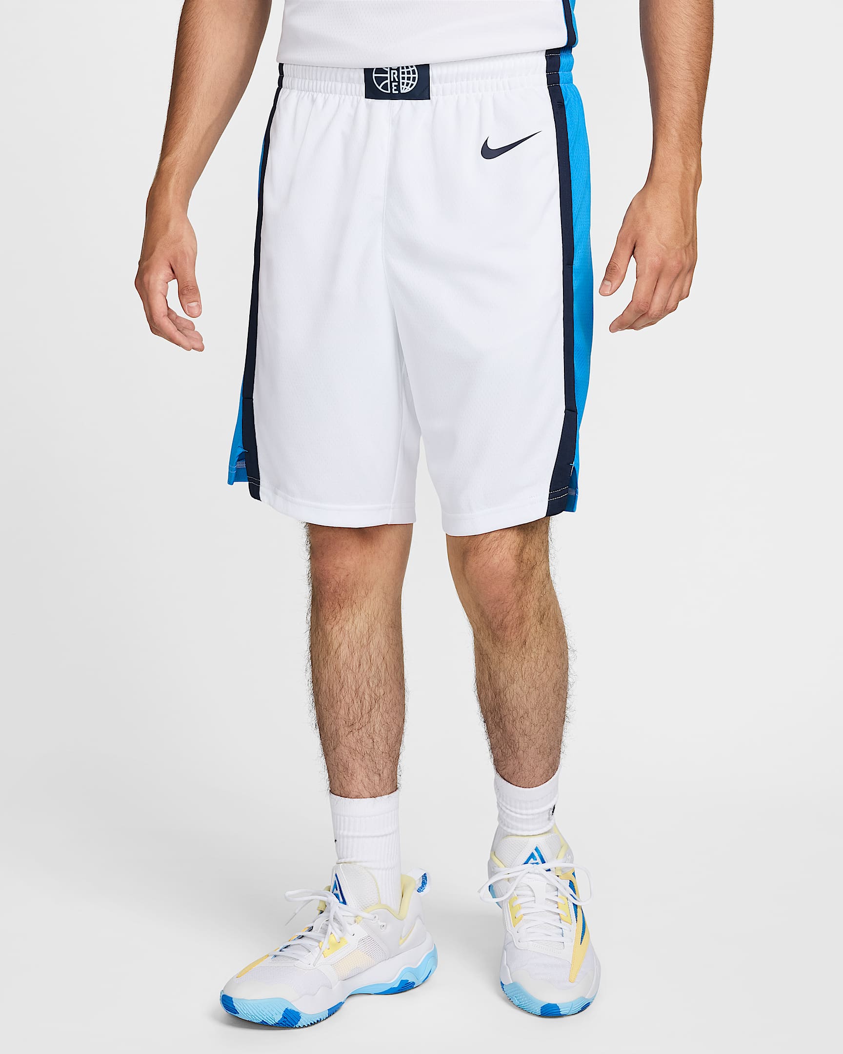 Hellas Limited (hjemmedrakt) Nike basketshorts til herre - Hvit/Light Photo Blue