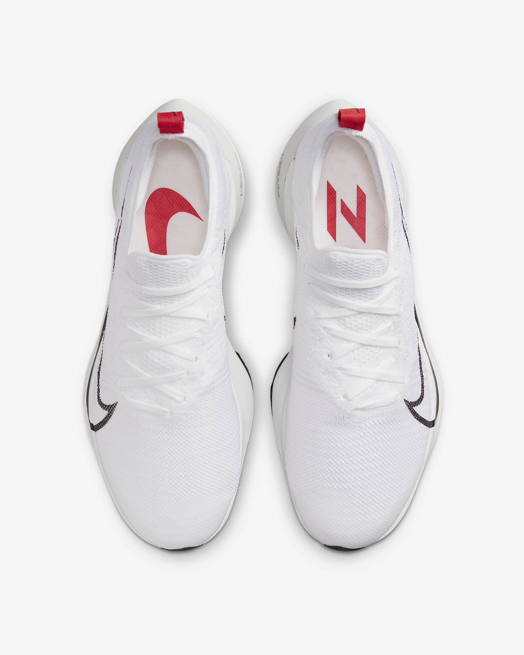 Nike Tempo Men's Road Running Shoes - White/Light Crimson/Platinum Tint/Black
