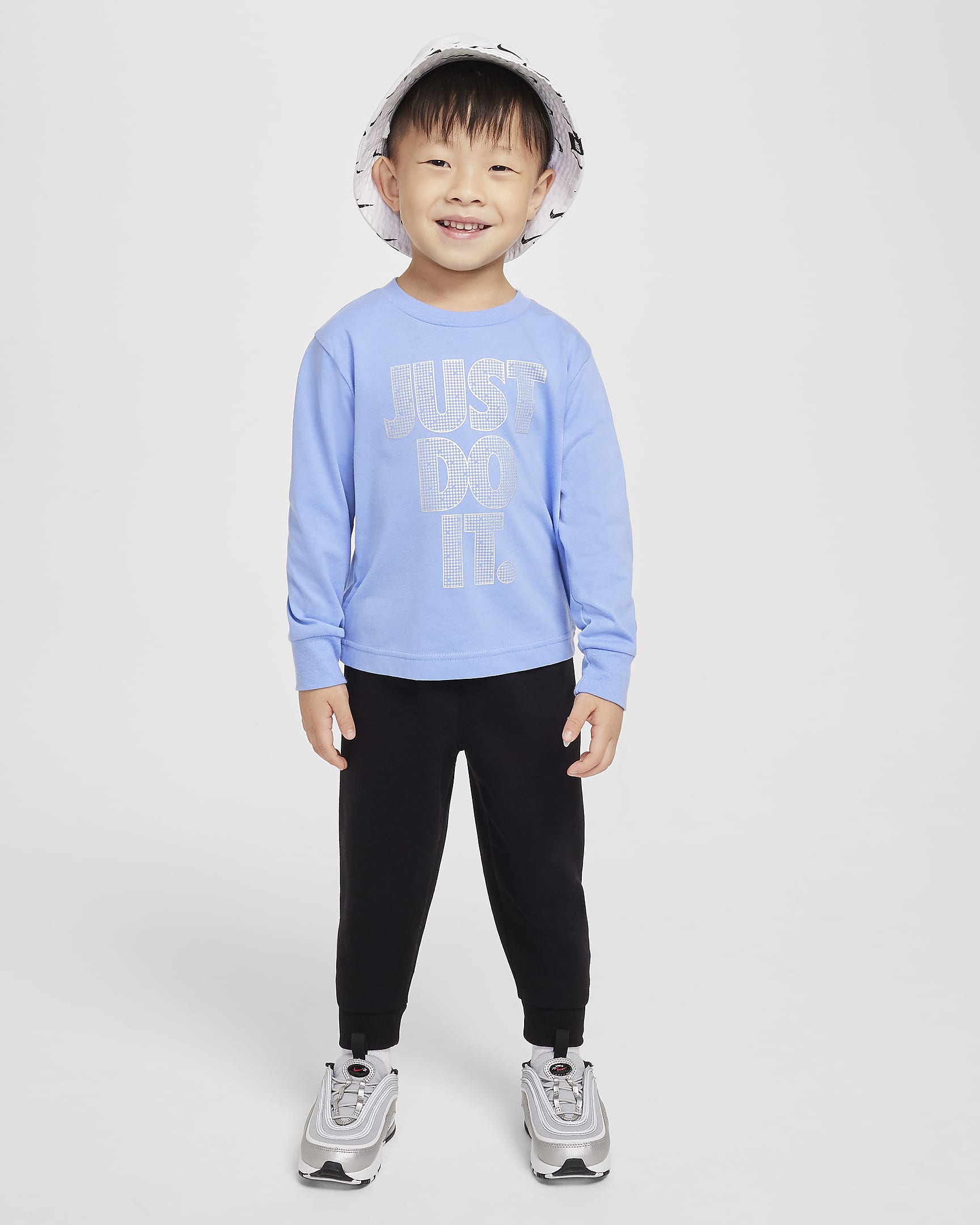 Playera de manga larga infantil Nike Shine - Royal pulso