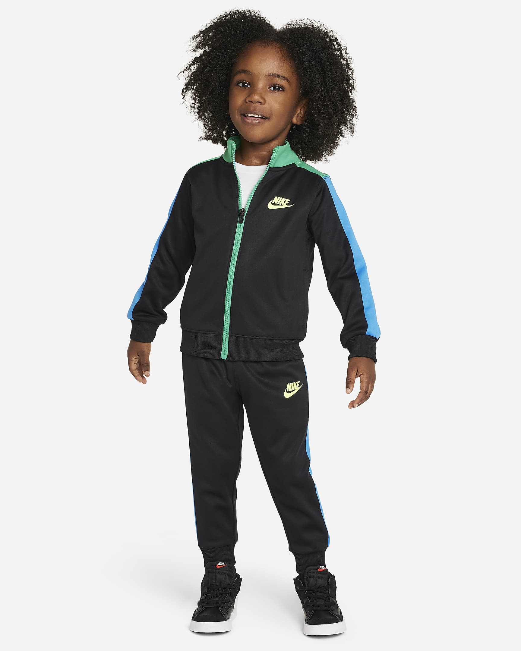 Conjunto de tricot infantil Nike Sportswear Dri-FIT - Negro