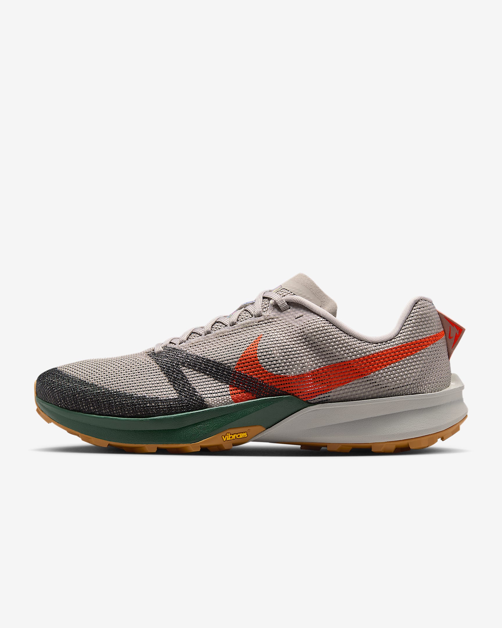 Nike Kiger 10 Men's Trail-Running Shoes - College Grey/Fir/Desert Ochre/Bright Crimson