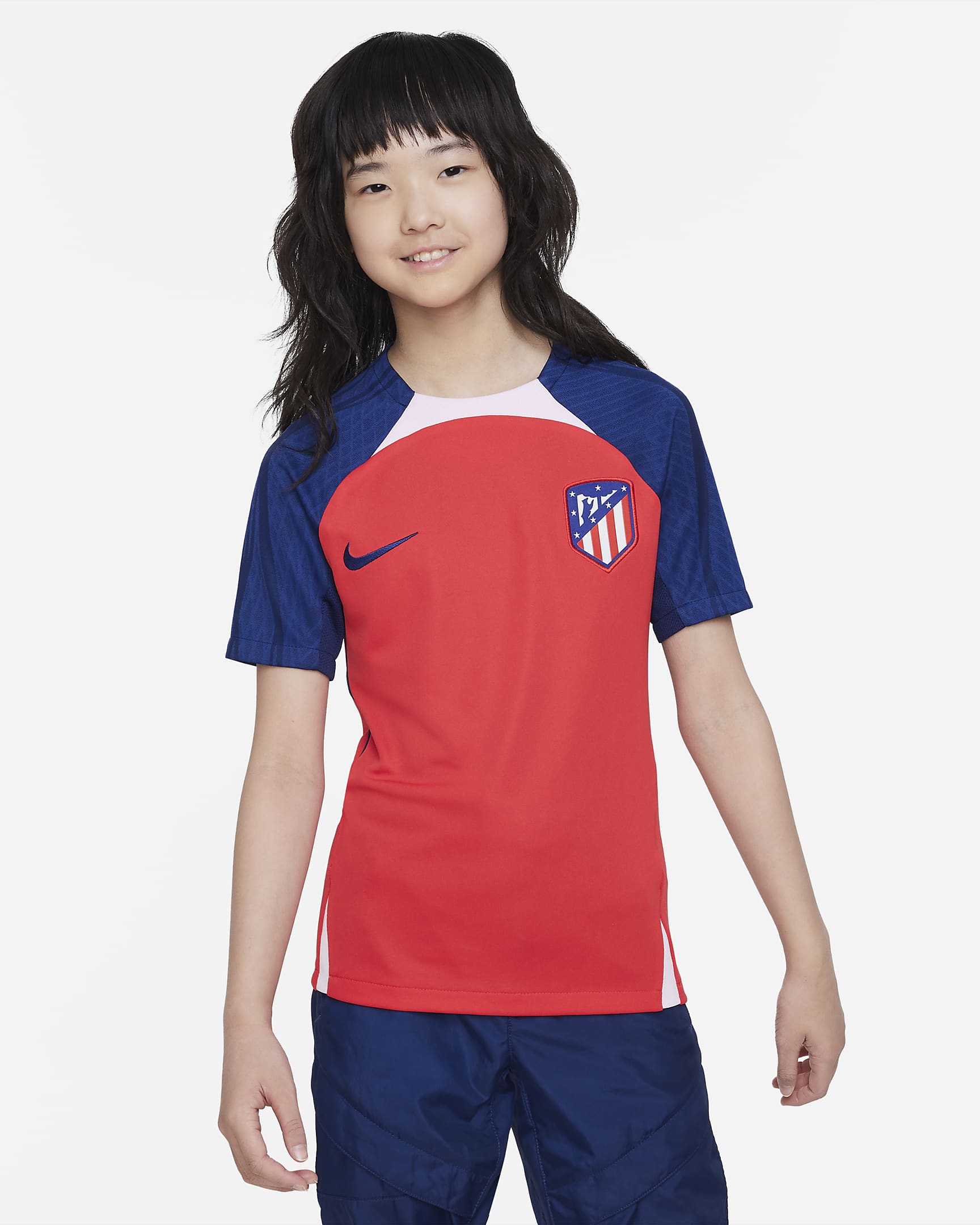 Atlético Madrid Strike Older Kids' Nike Dri-FIT Knit Football Top. Nike PT