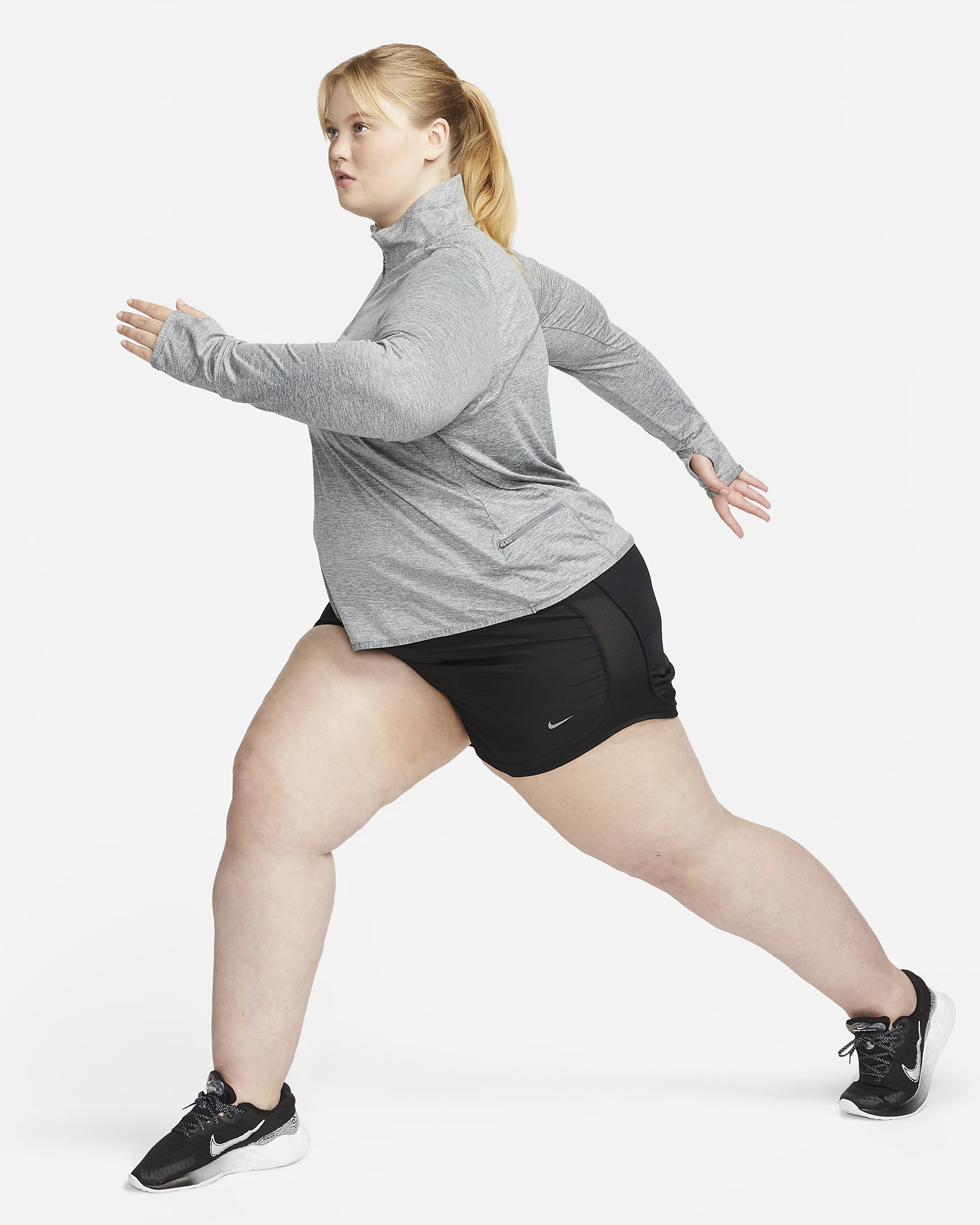Nike Dri-FIT Swift Element UV Women's 1/4-Zip Running Top (Plus Size ...
