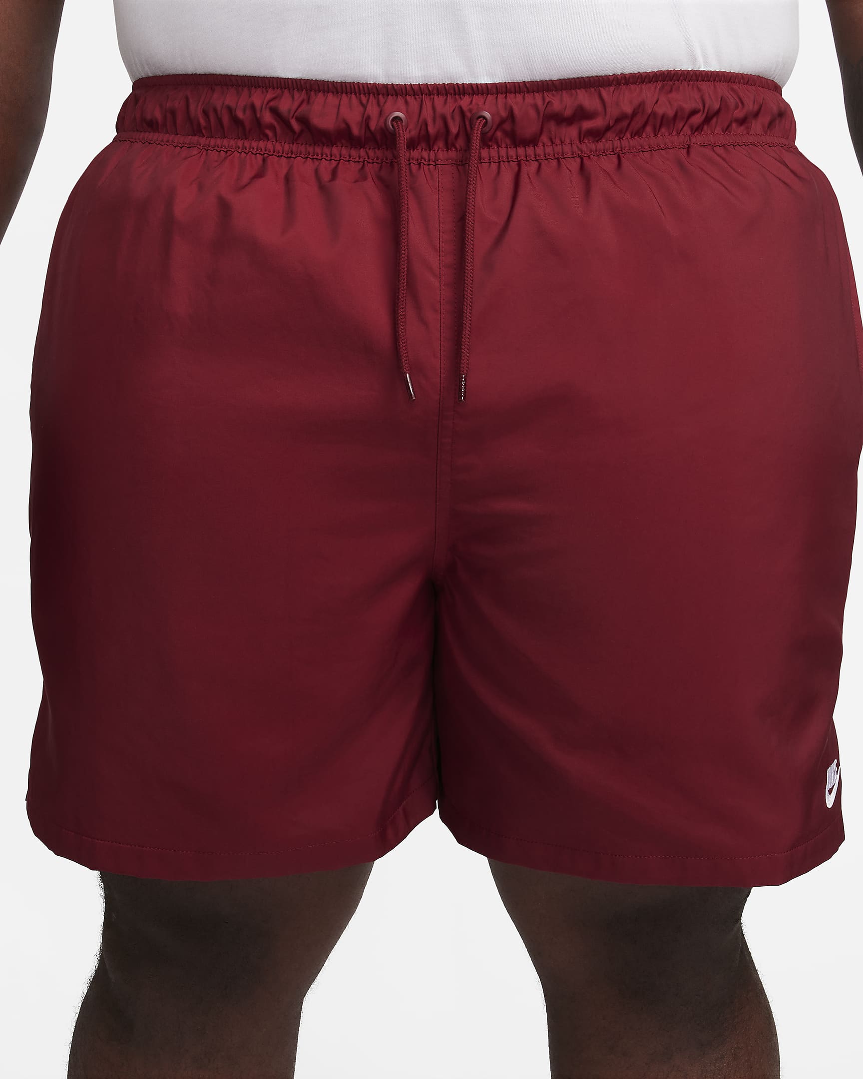 Nike Club Men's Woven Flow Shorts - Team Red/White