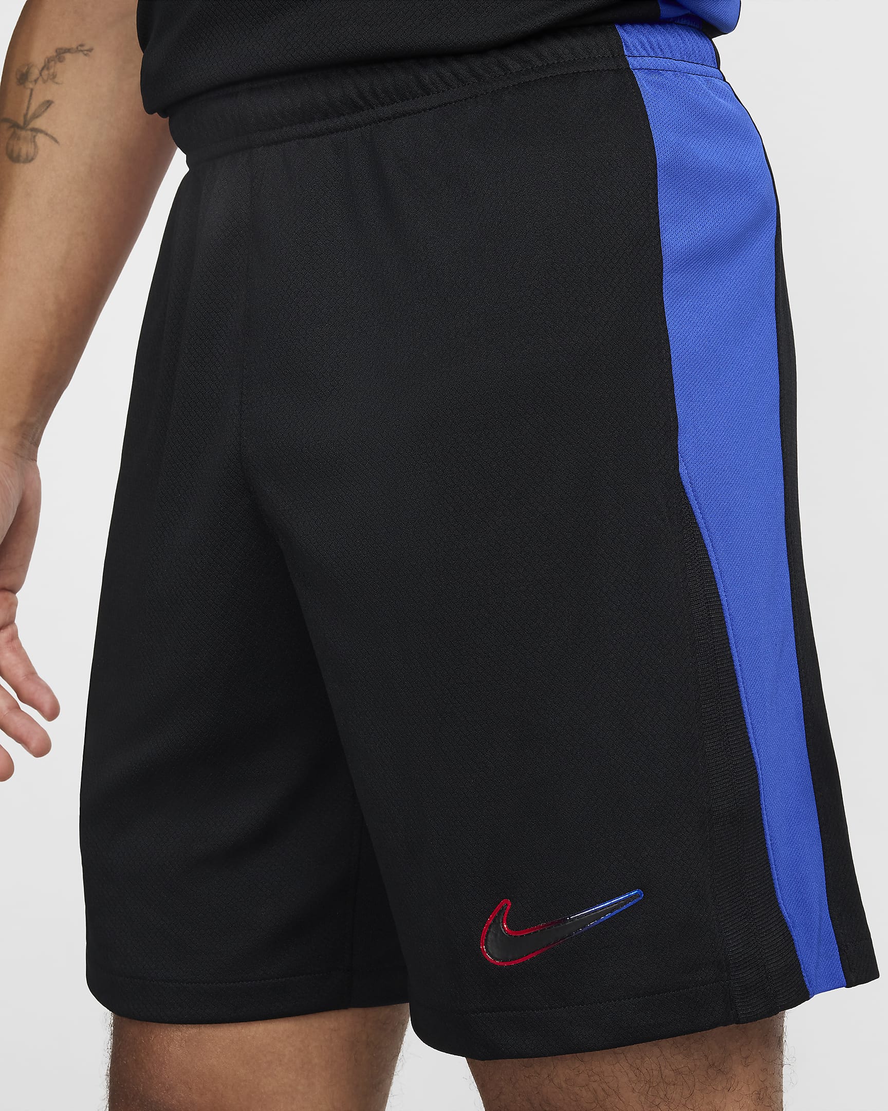 F.C. Barcelona 2024/25 Stadium Away Men's Nike Dri-FIT Football Replica Shorts - Black/University Red/Hyper Royal/Black