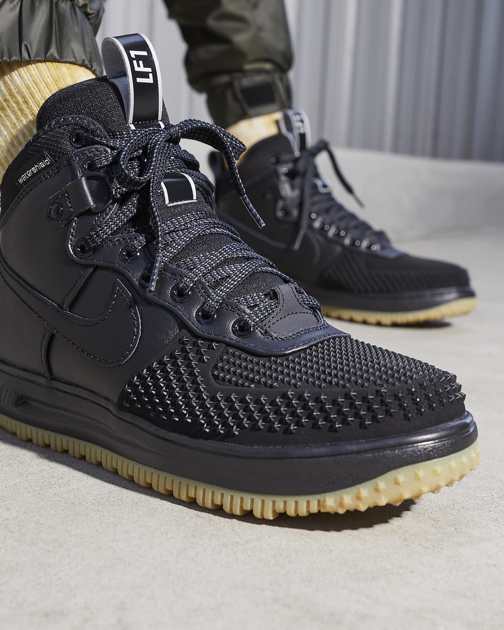 Duckboot Nike Lunar Force 1 – Uomo - Nero/Argento metallizzato/Antracite/Nero