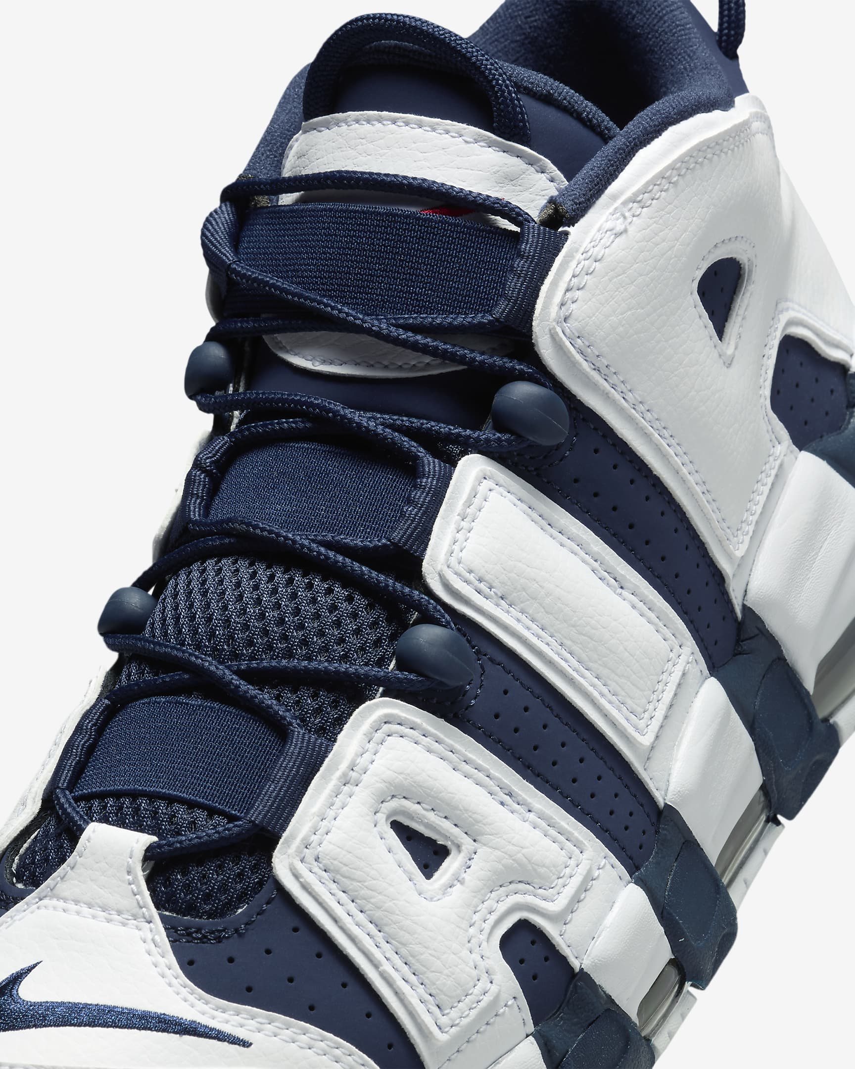 Nike Air More Uptempo '96 男鞋 - 白色/Metallic Gold/University Red/Midnight Navy