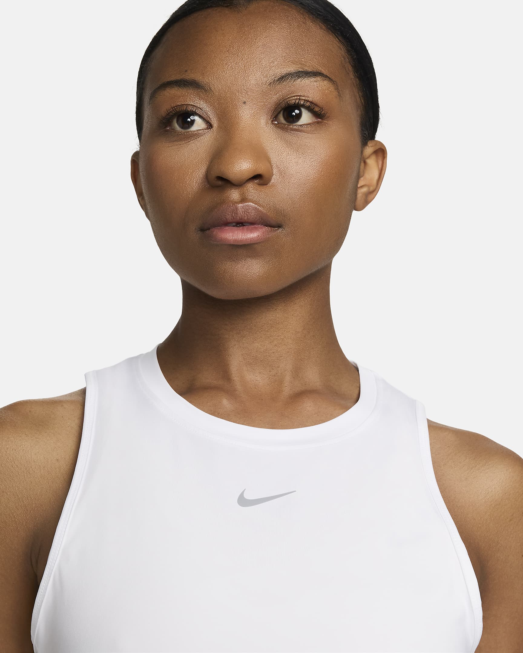 Nike One Classic Women's Dri-FIT Tank Top - White/Black