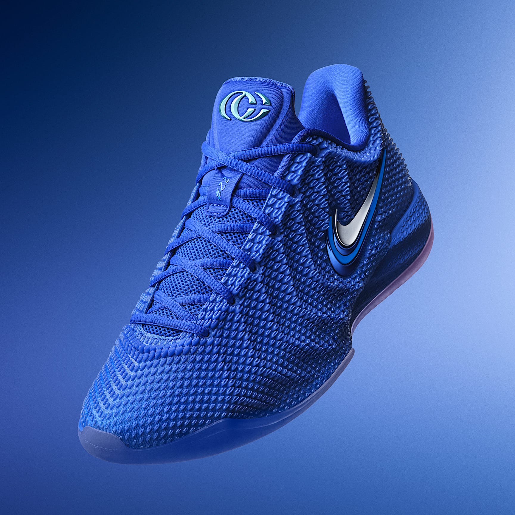 Nike Caitlin 1 Caitlin Blue official product image showing the Opticast upper and stacked Swooshes