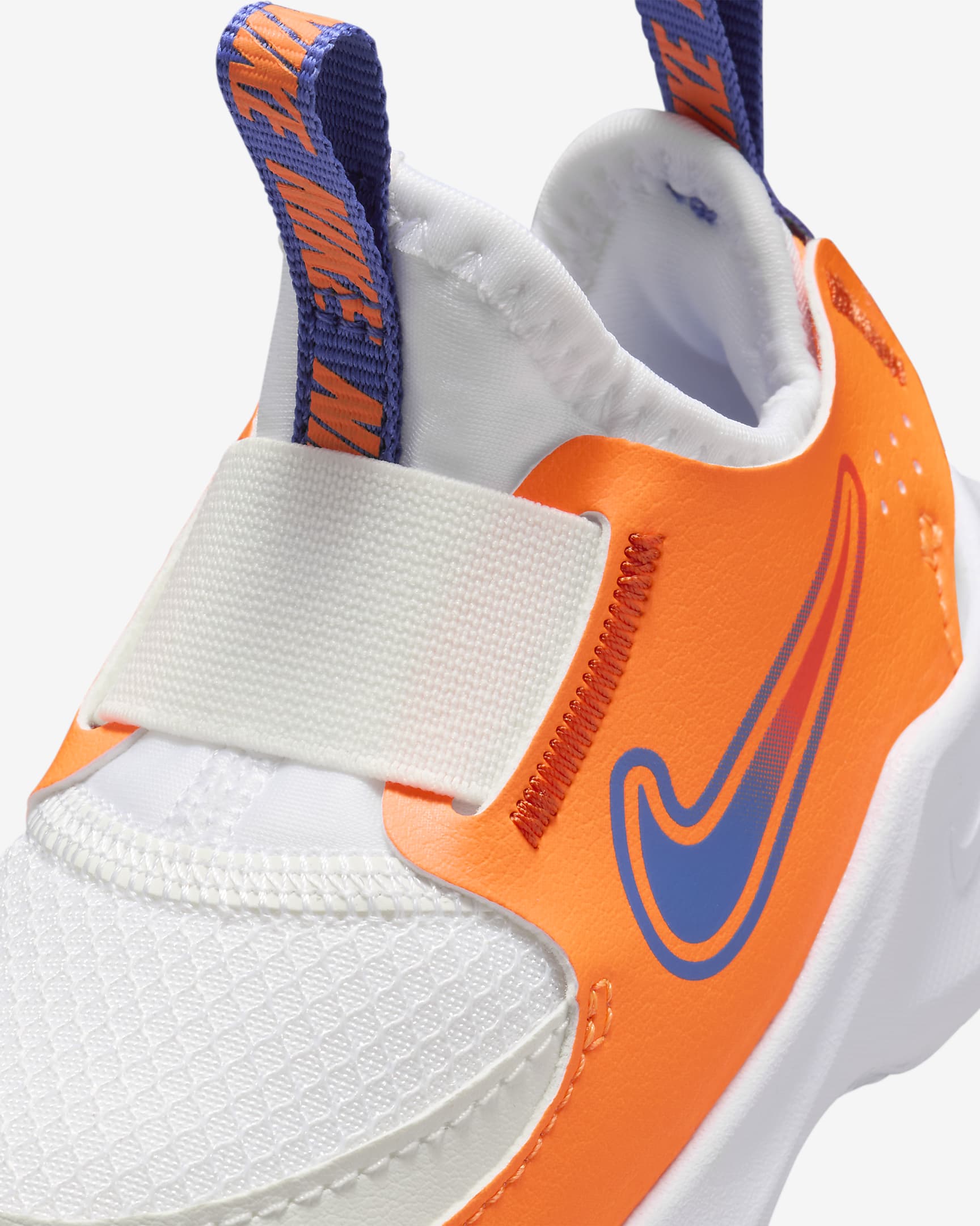 Sko Nike Flex Runner 3 för baby/små barn - Vit/Total Orange/Team Orange/Astronomy Blue