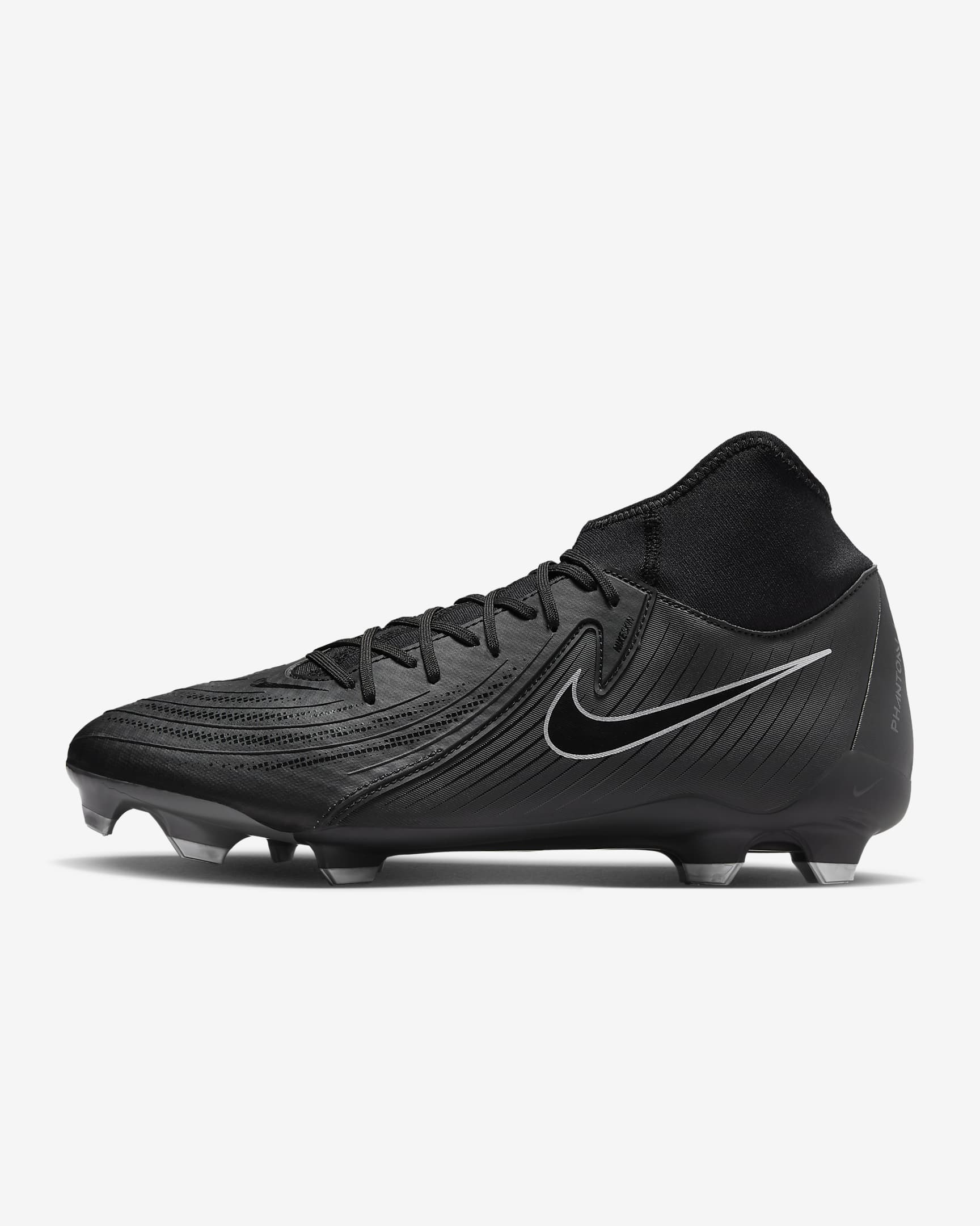 Tacos de fútbol high MG Nike Phantom Luna 2 Academy - Negro/Negro