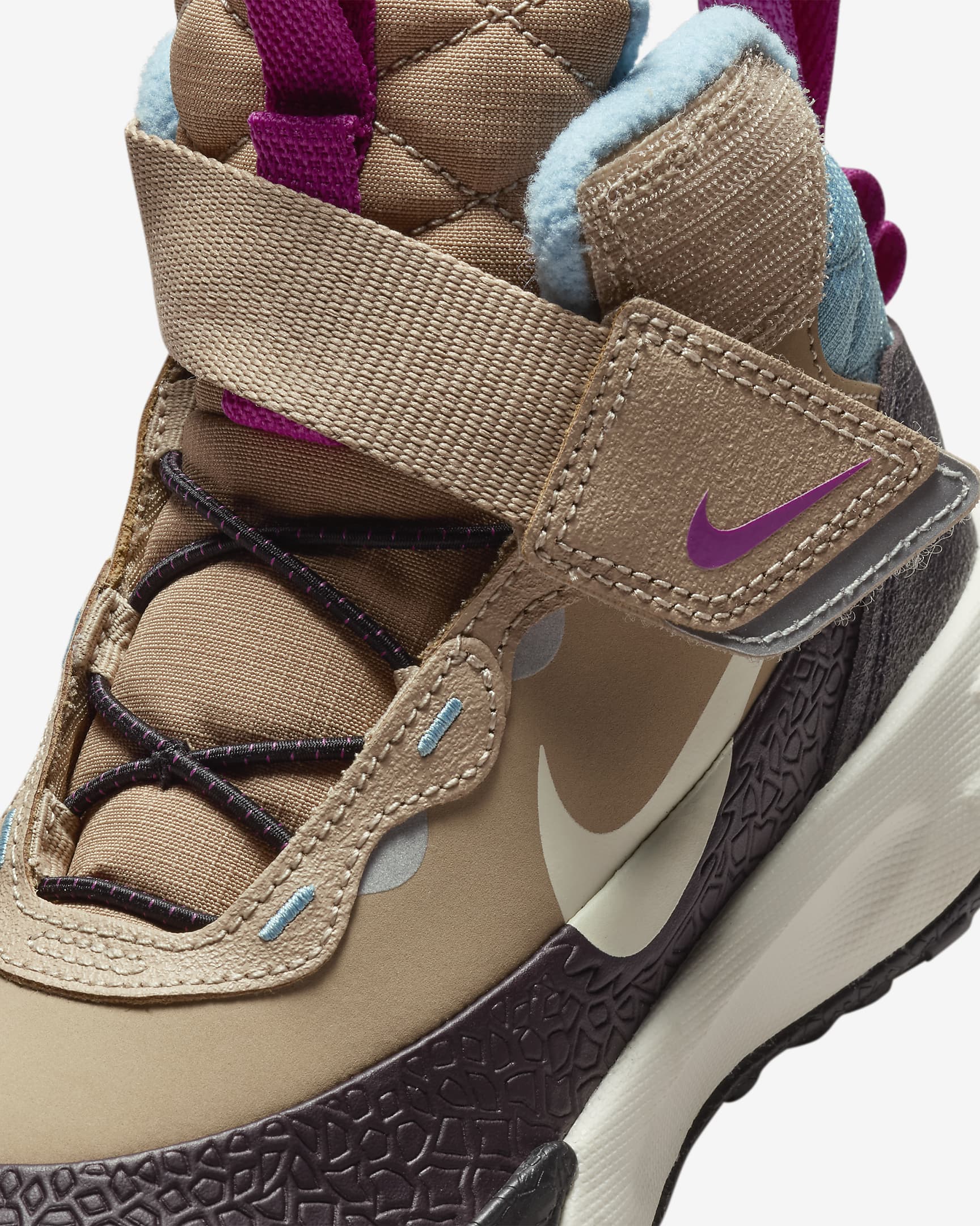 Nike Terrascout Little Kids' Boots - Hemp/Burgundy Ash/Denim Turquoise/Pale Ivory