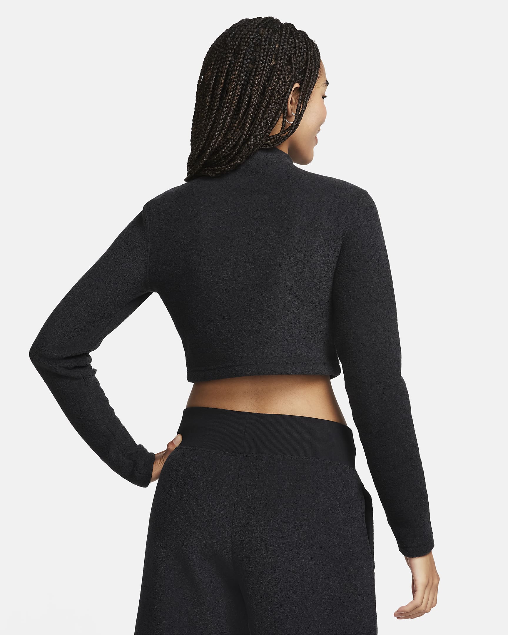 Nike Sportswear Phoenix Plush Women's Slim Mock-Neck Long-Sleeve ...