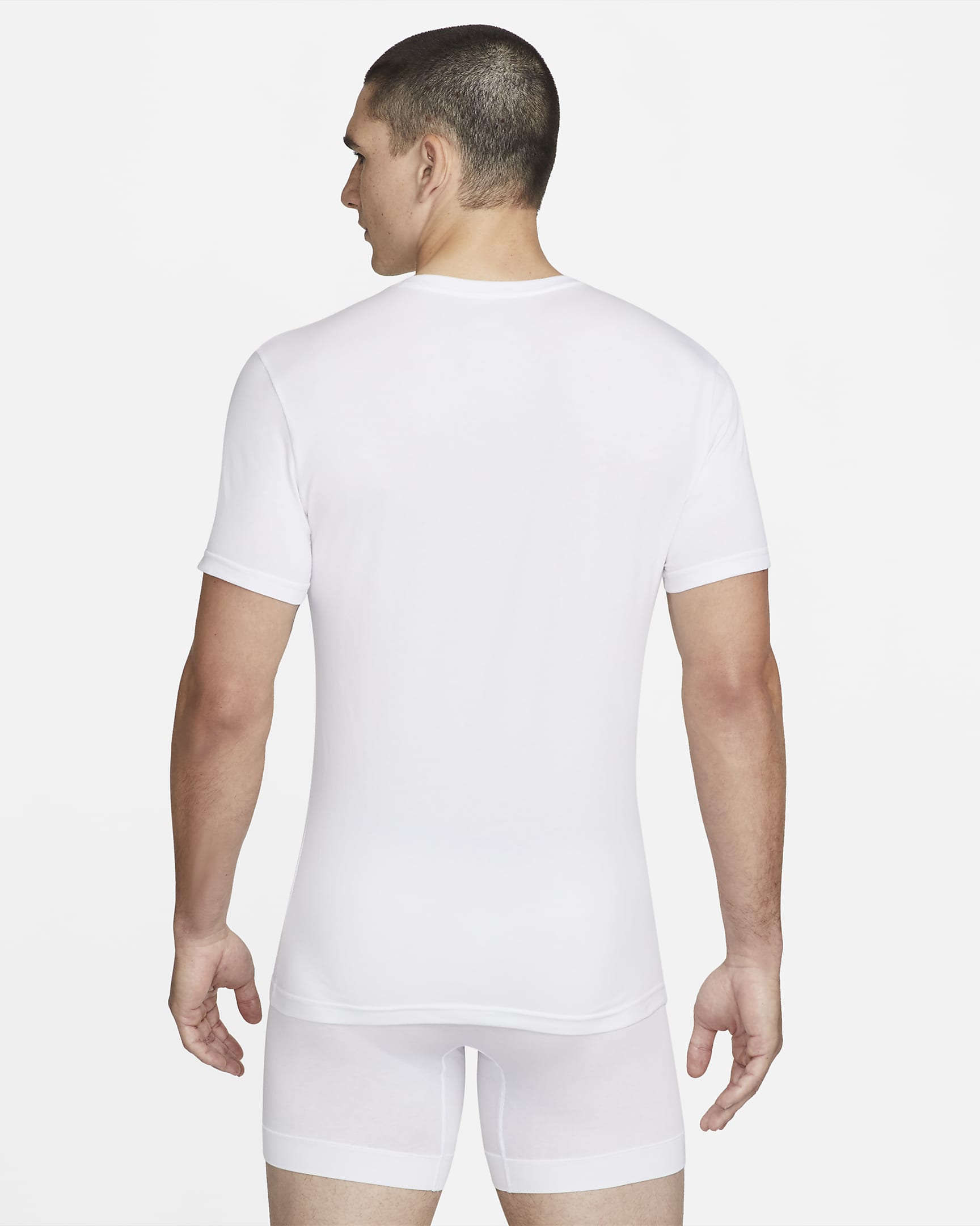 Camiseta interior de ajuste slim con cuello en V Nike Dri-FIT Essential ...