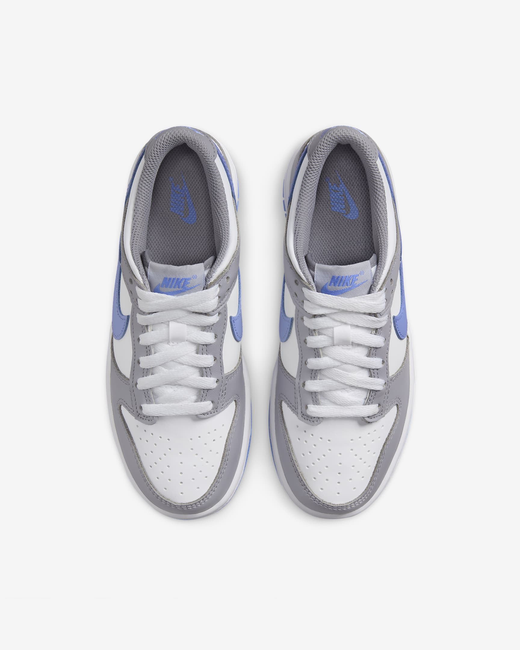 Buty dla dużych dzieci Nike Dunk Low - Biel/Cement Grey/Royal Pulse