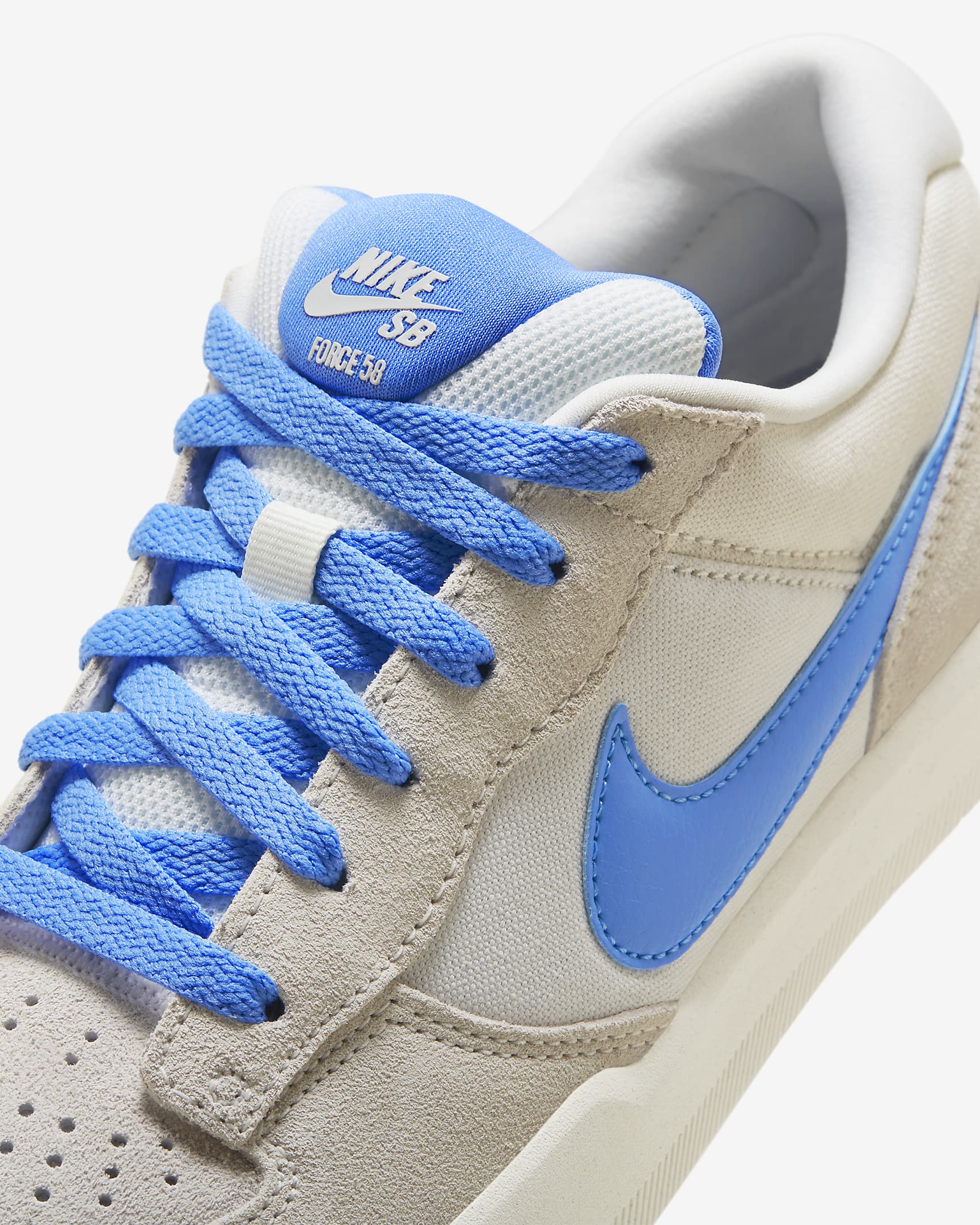 Tenis de skateboarding Nike SB Force 58 - Fantasma/Blanco cumbre/Vela/Azul universitario