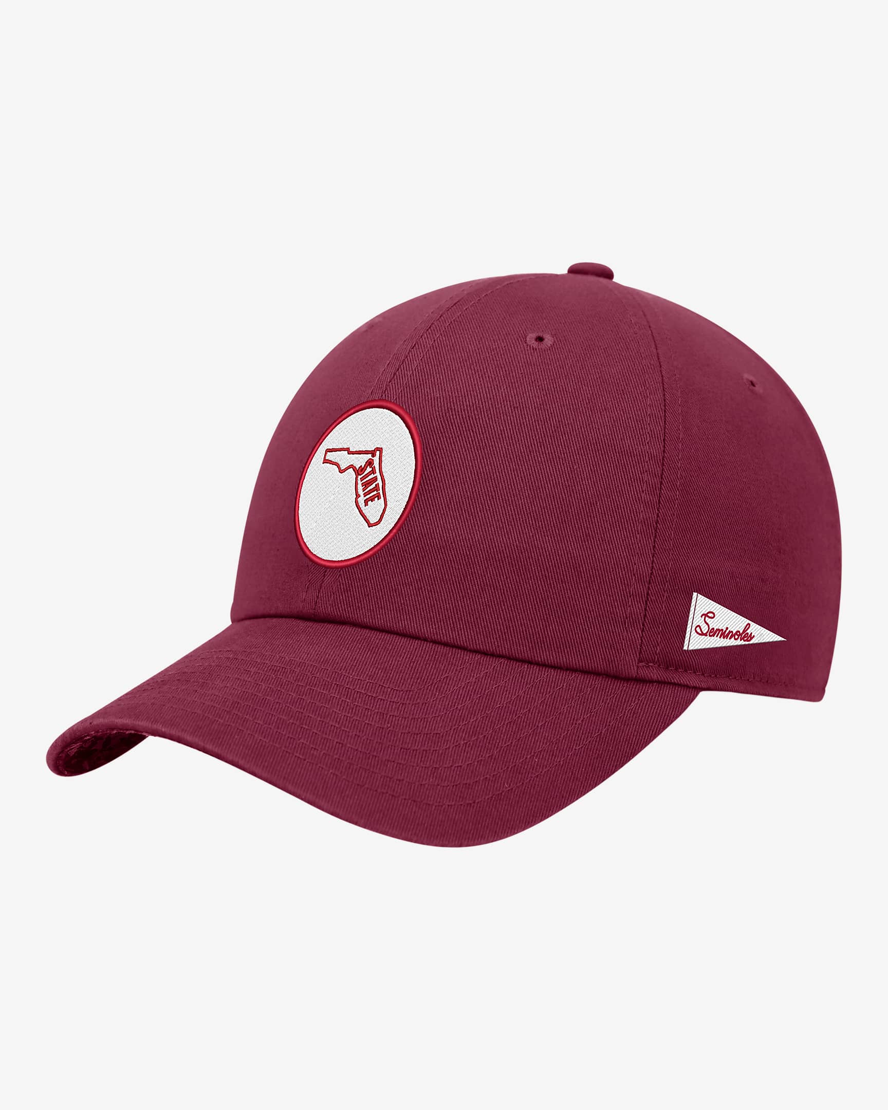 Florida State Logo Nike College Adjustable Cap - Team Maroon