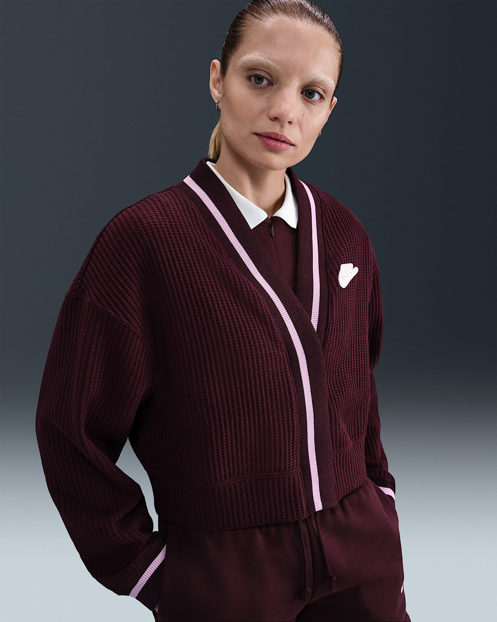 Nike Sportswear Women's Jacket - Burgundy Crush/Heather