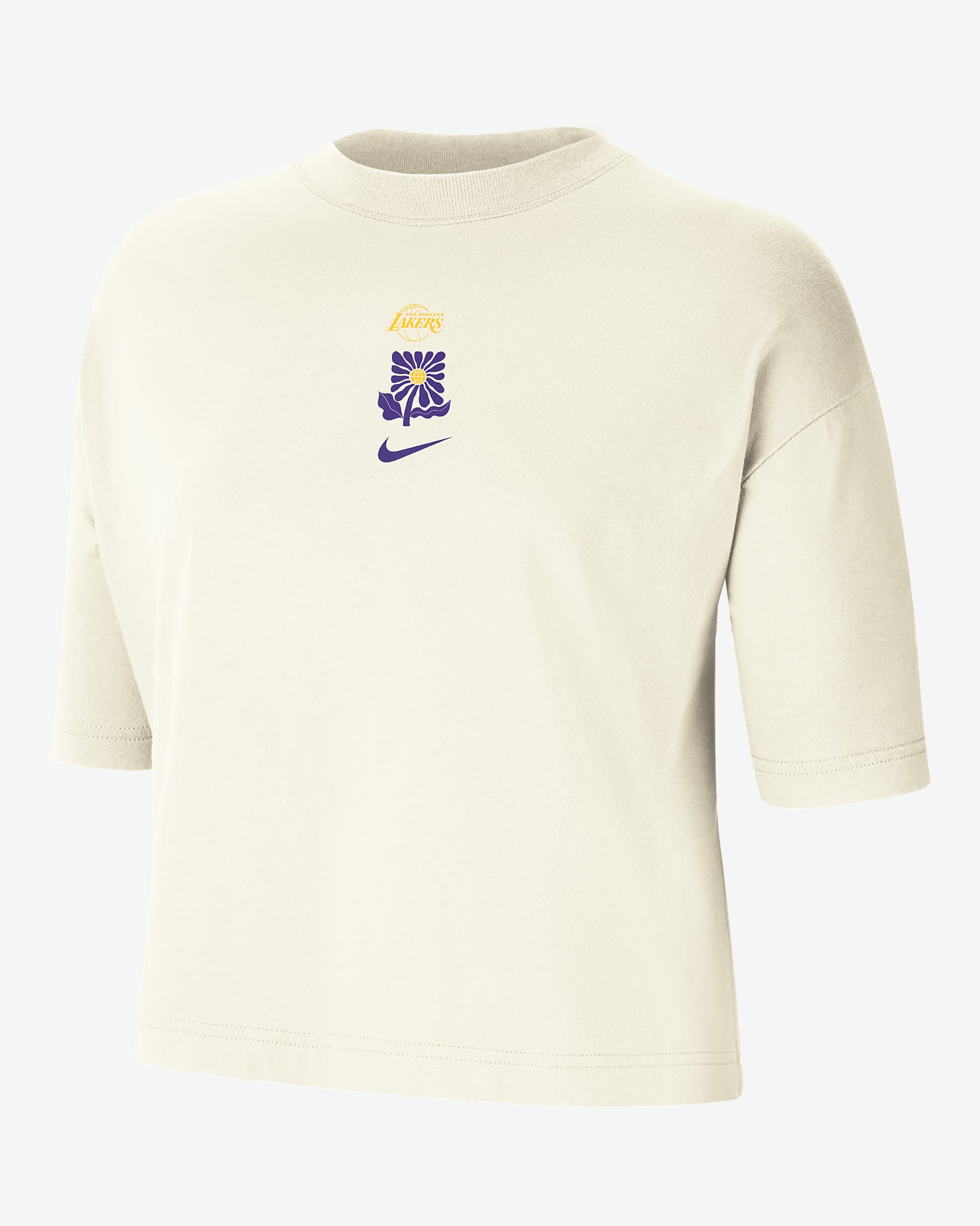 Los Angeles Lakers Courtside Women's Nike NBA Boxy T-Shirt. Nike.com