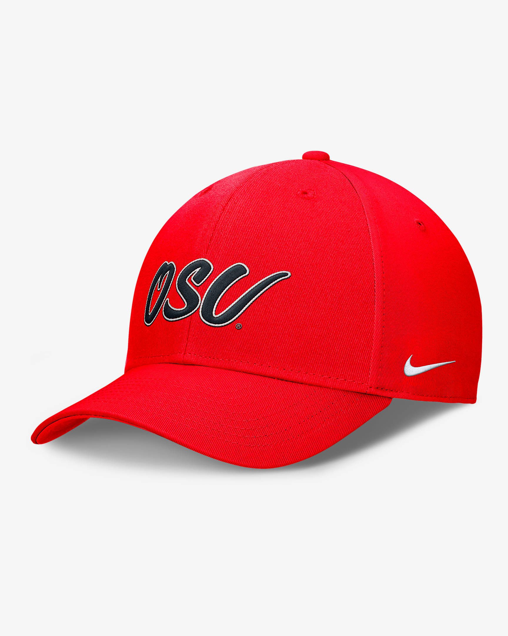 Gorra universitaria Nike ajustable para hombre Ohio State Club - Escarlata