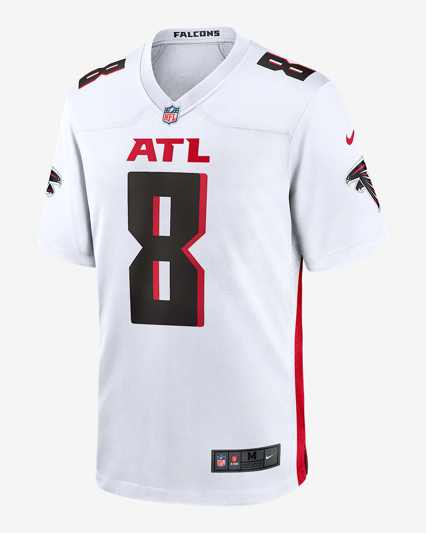 Jersey Nike de la NFL Game para hombre Kyle Pitts Sr. Atlanta Falcons - Blanco