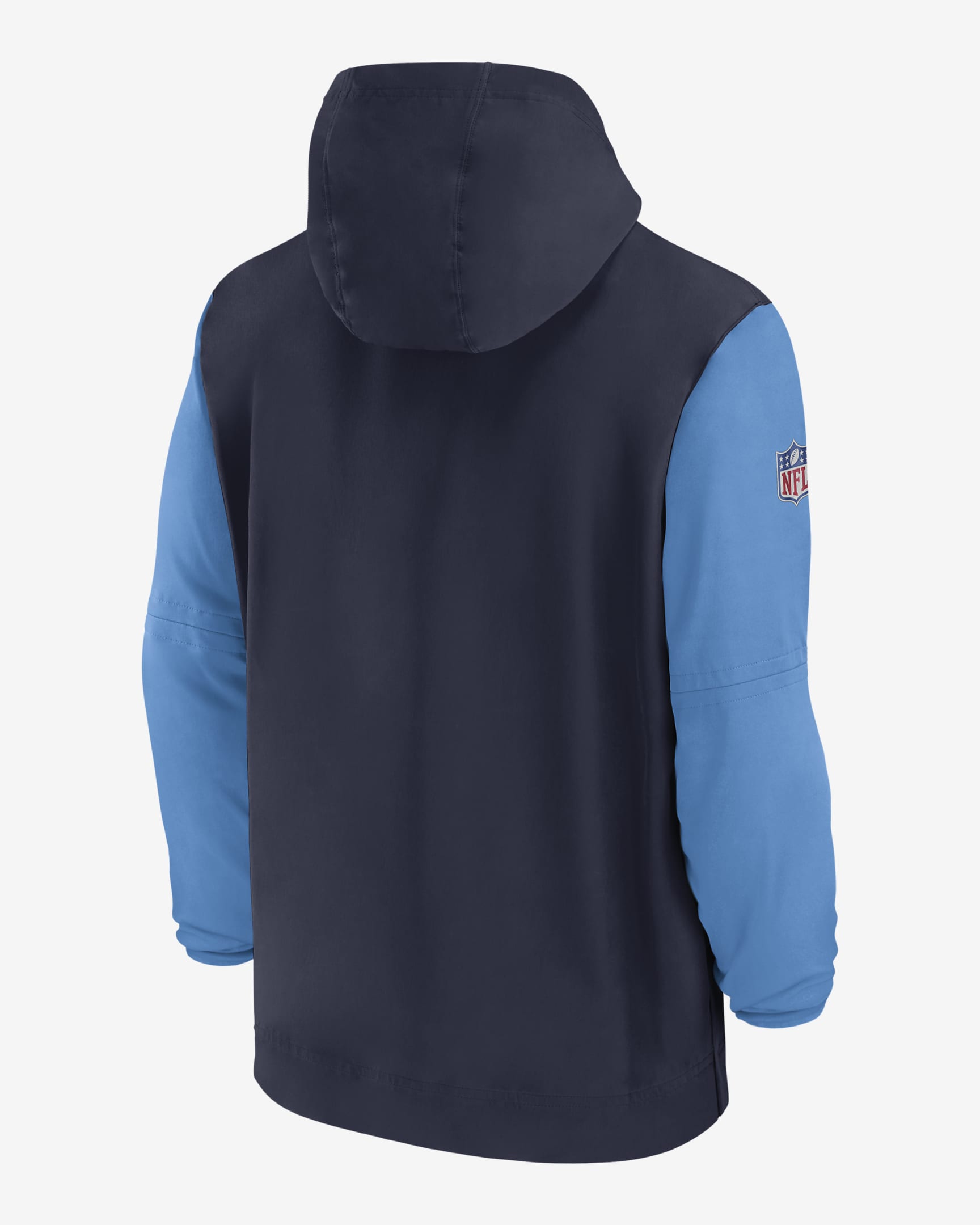 Tennessee Titans Sideline Pre-Game Player Men's Nike NFL 1/2-Zip Hooded Jacket - Navy