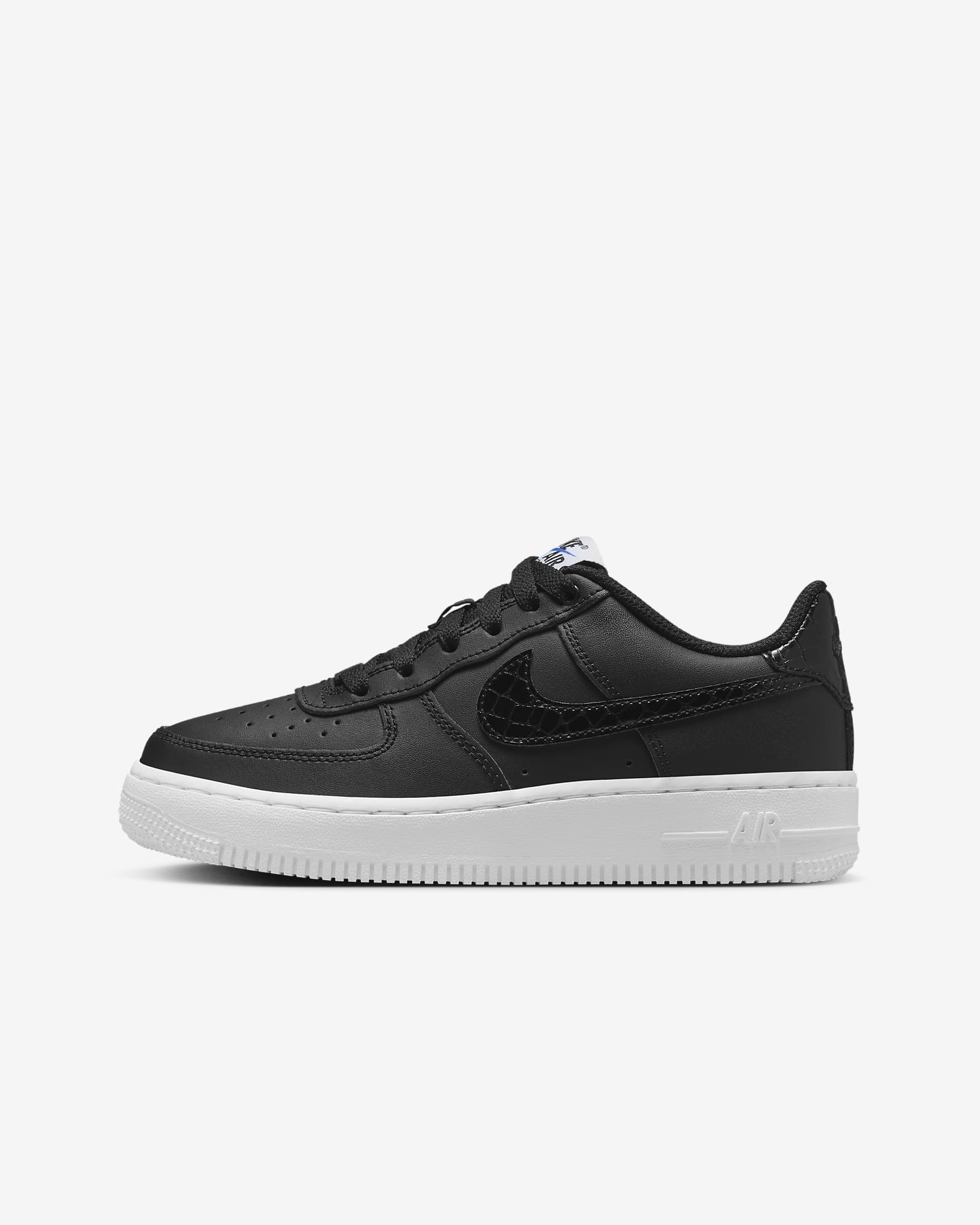 Nike Air Force 1 LV8 Big Kids' Shoes - Black/White/Black