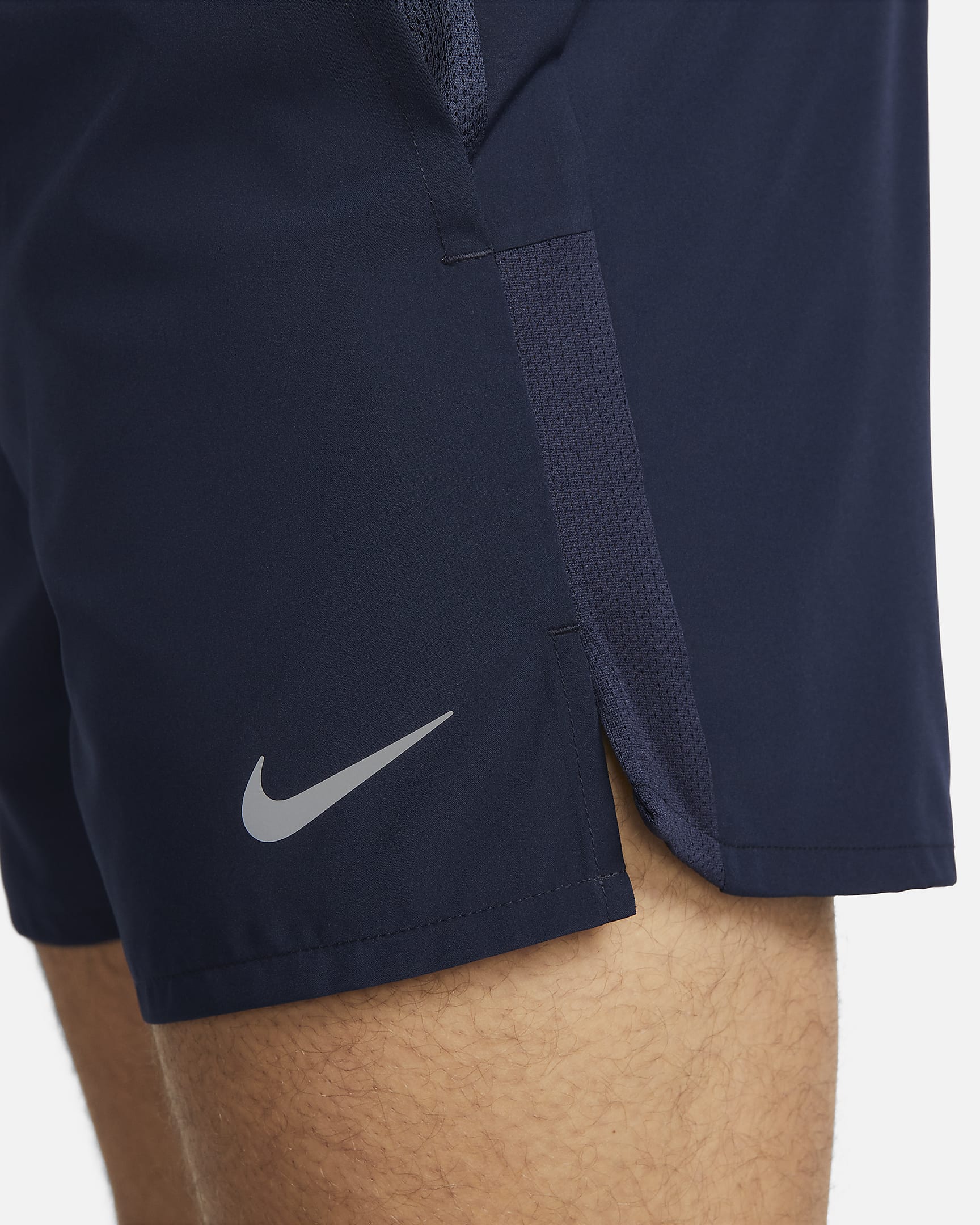 Nike Challenger Dri-FIT-Laufshorts mit Futter für Herren (ca. 12,5 cm) - Obsidian/Obsidian/Schwarz