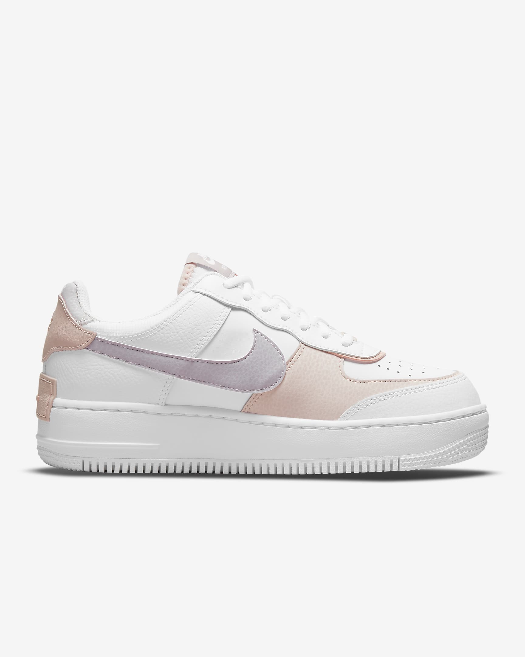 Nike Air Force 1 Shadow damesko - Hvit/Pink Oxford/Rose Whisper/Amethyst Ash