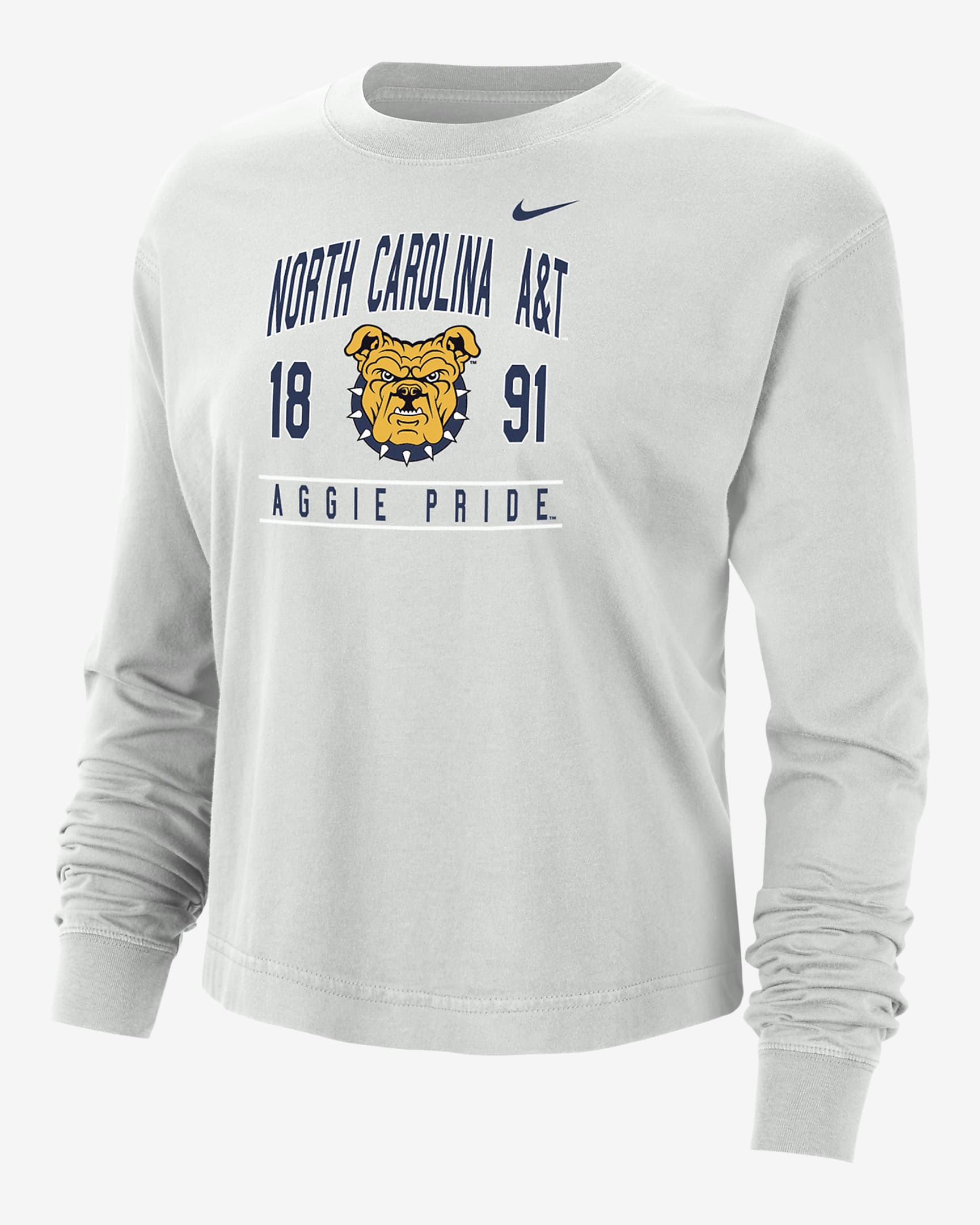 North Carolina A&T Women's Nike College Boxy Long-Sleeve T-Shirt. Nike.com