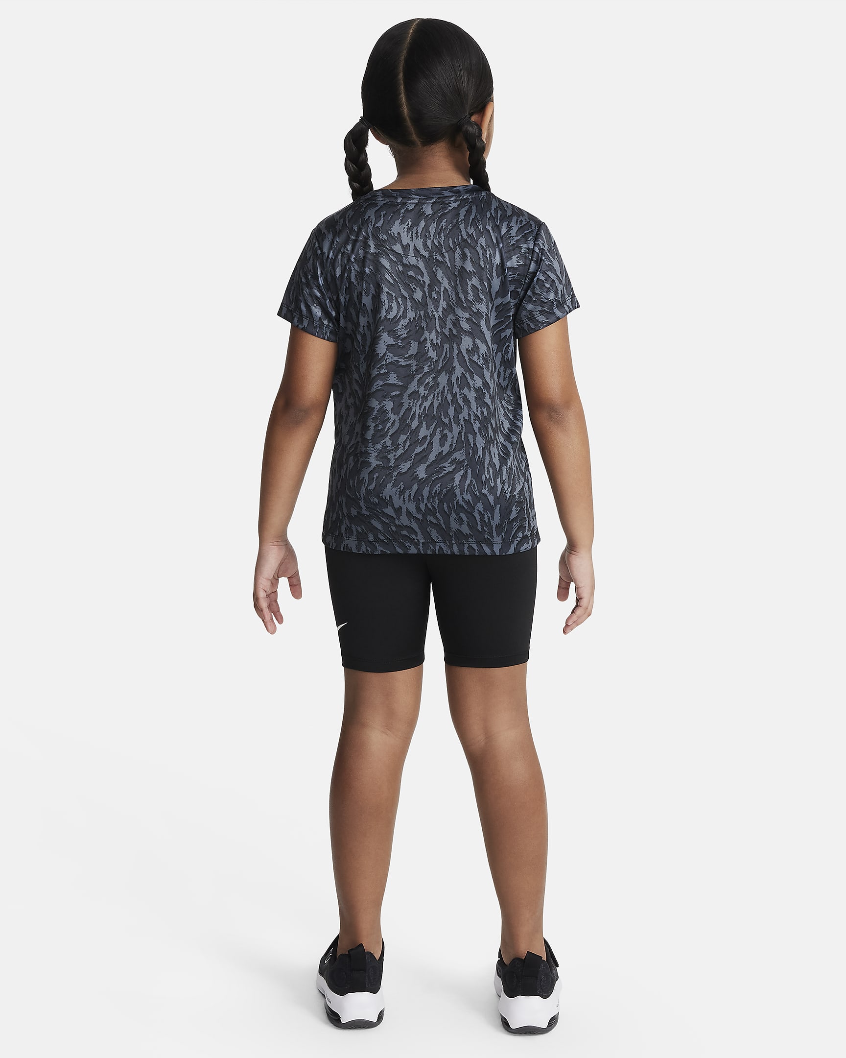 Nike DriFIT Veneer Little Kids' Bike Shorts Set.