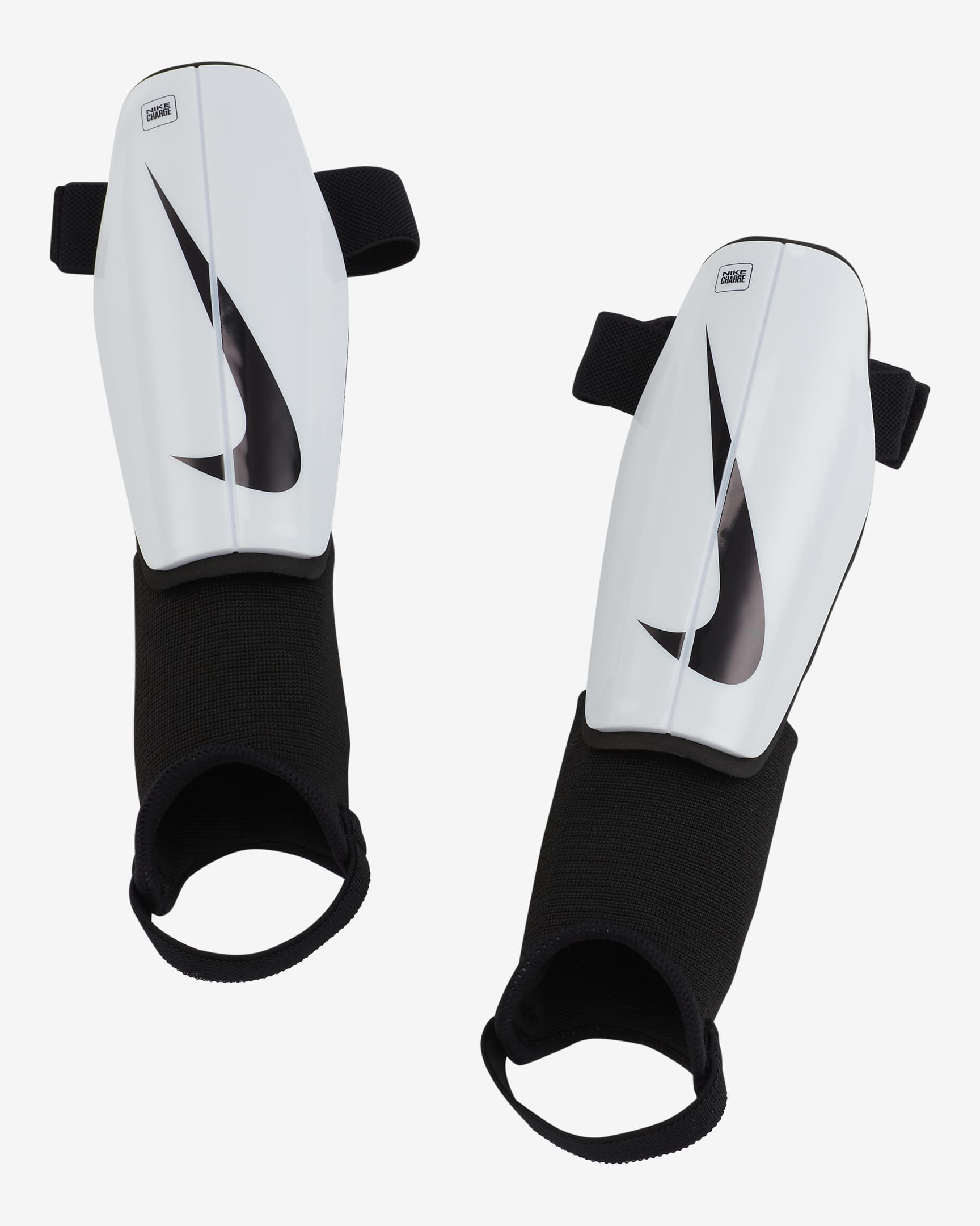 Nike Charge Kids' Football Shinguards - White/Black/Black