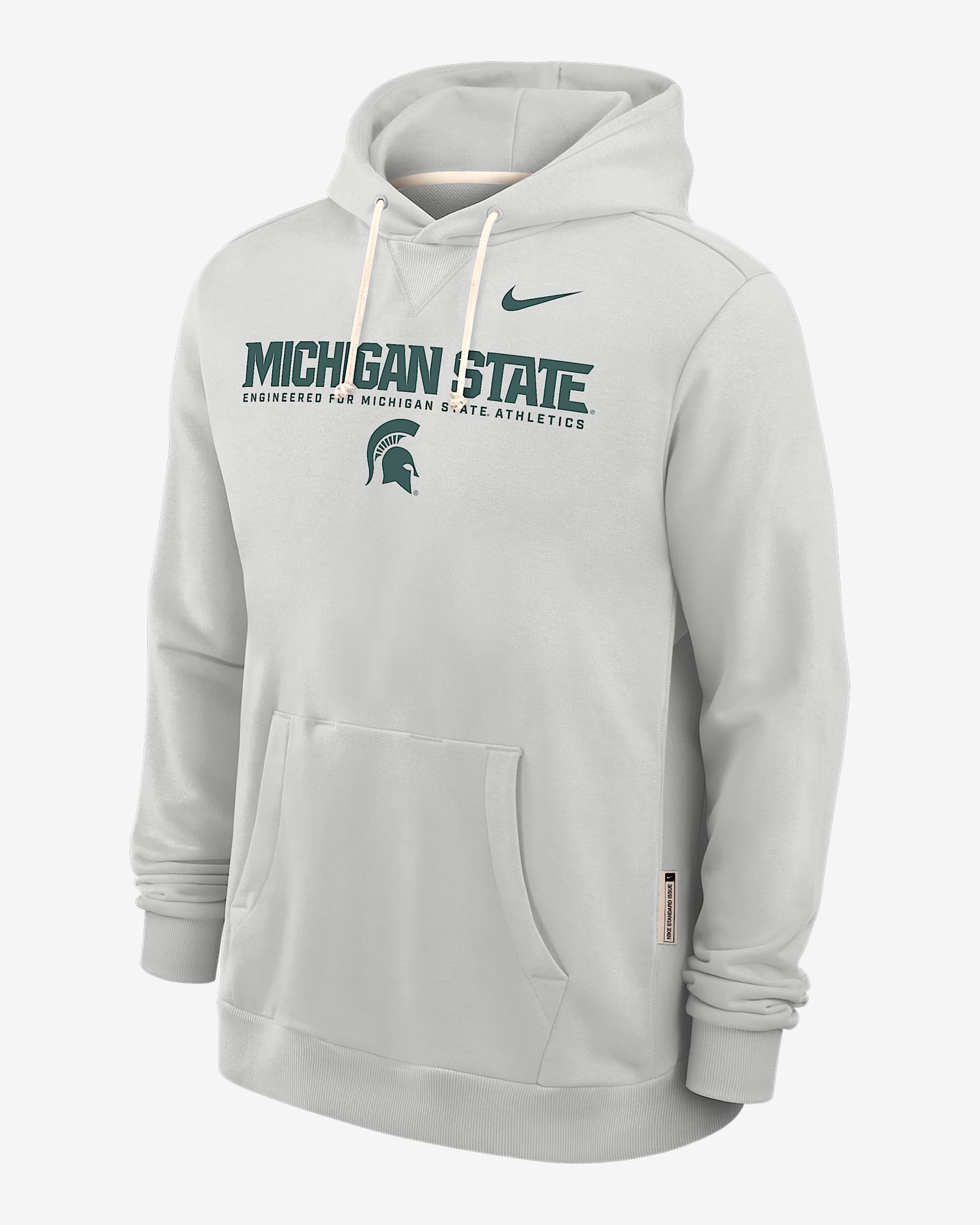 Michigan State Sideline Men's Nike Dri-FIT College Pullover Hoodie - Grey