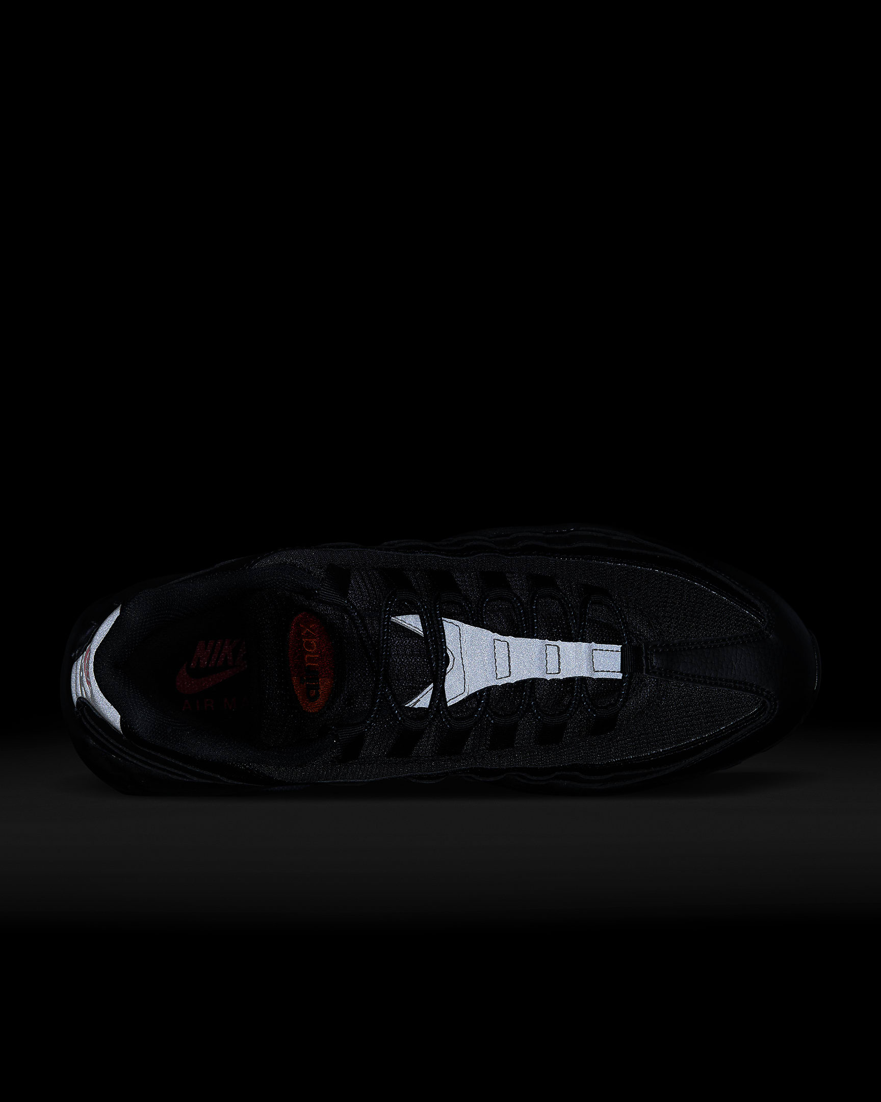 Nike Air Max 95 Men's Shoes - Black/Safety Orange/University Red