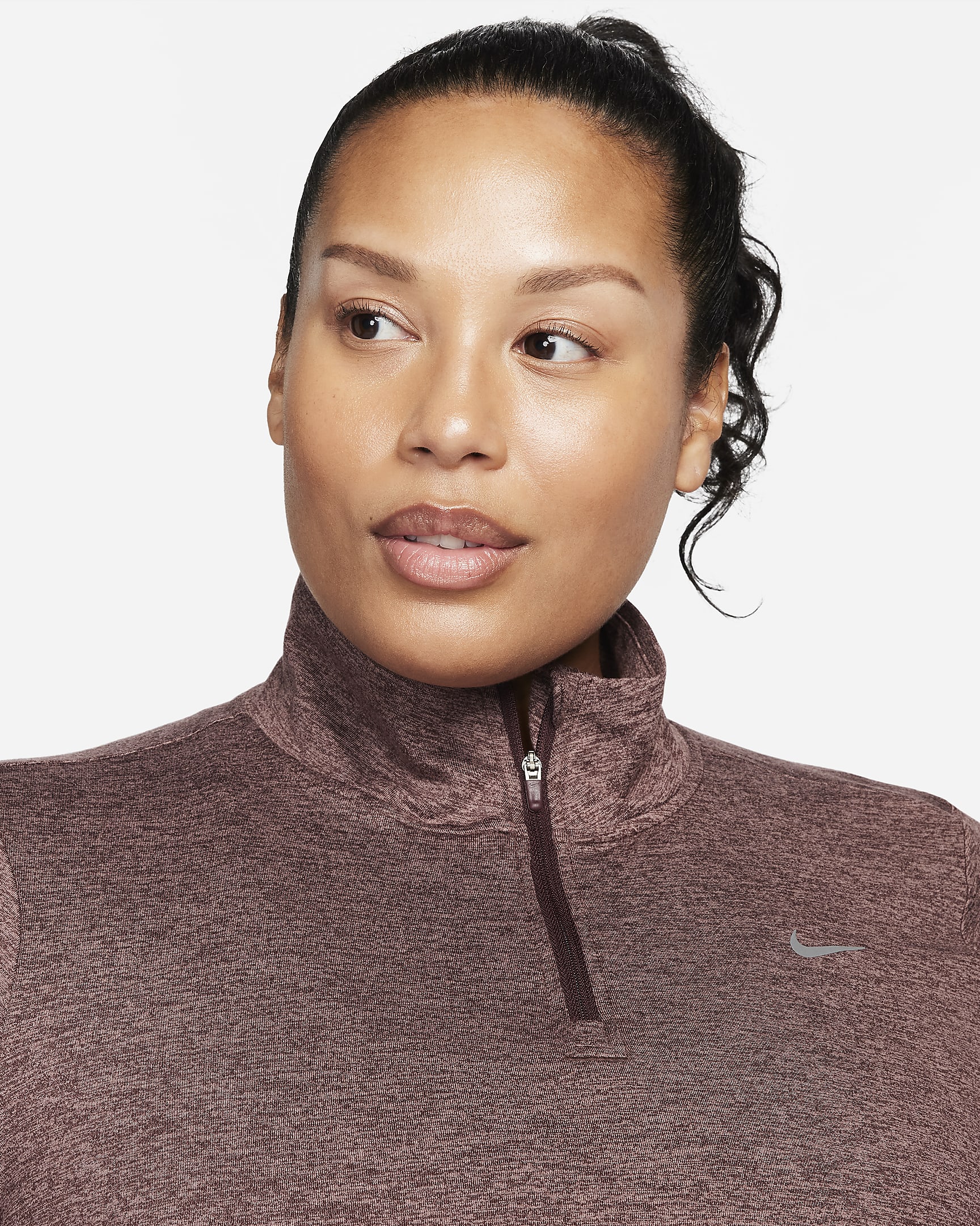 Nike DriFIT Swift UV Women's 1/4Zip Running Top (Plus Size). Nike UK