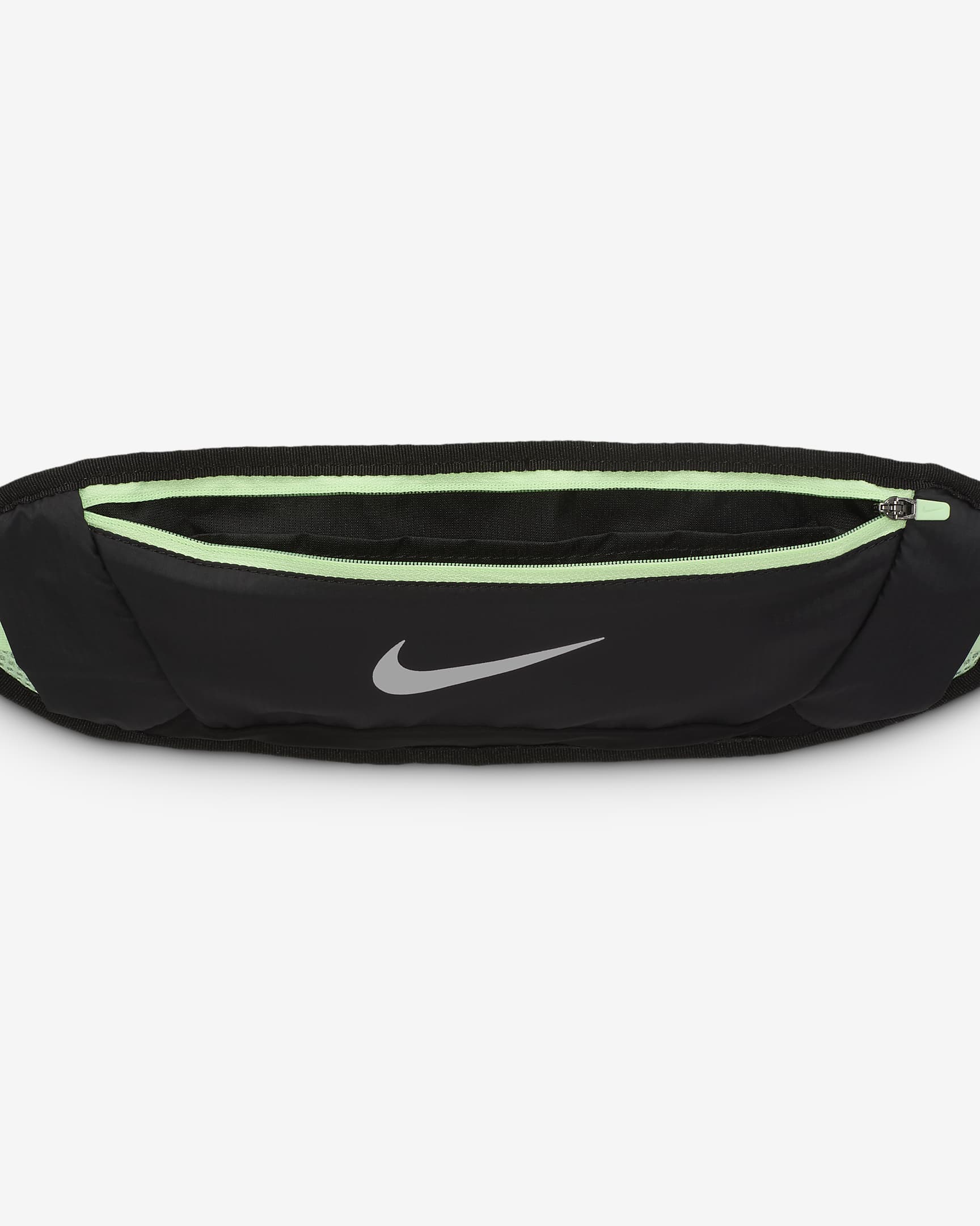 Sac banane de running Nike Challenger (grand format, 1 L) - Noir/Vapor Green/Silver