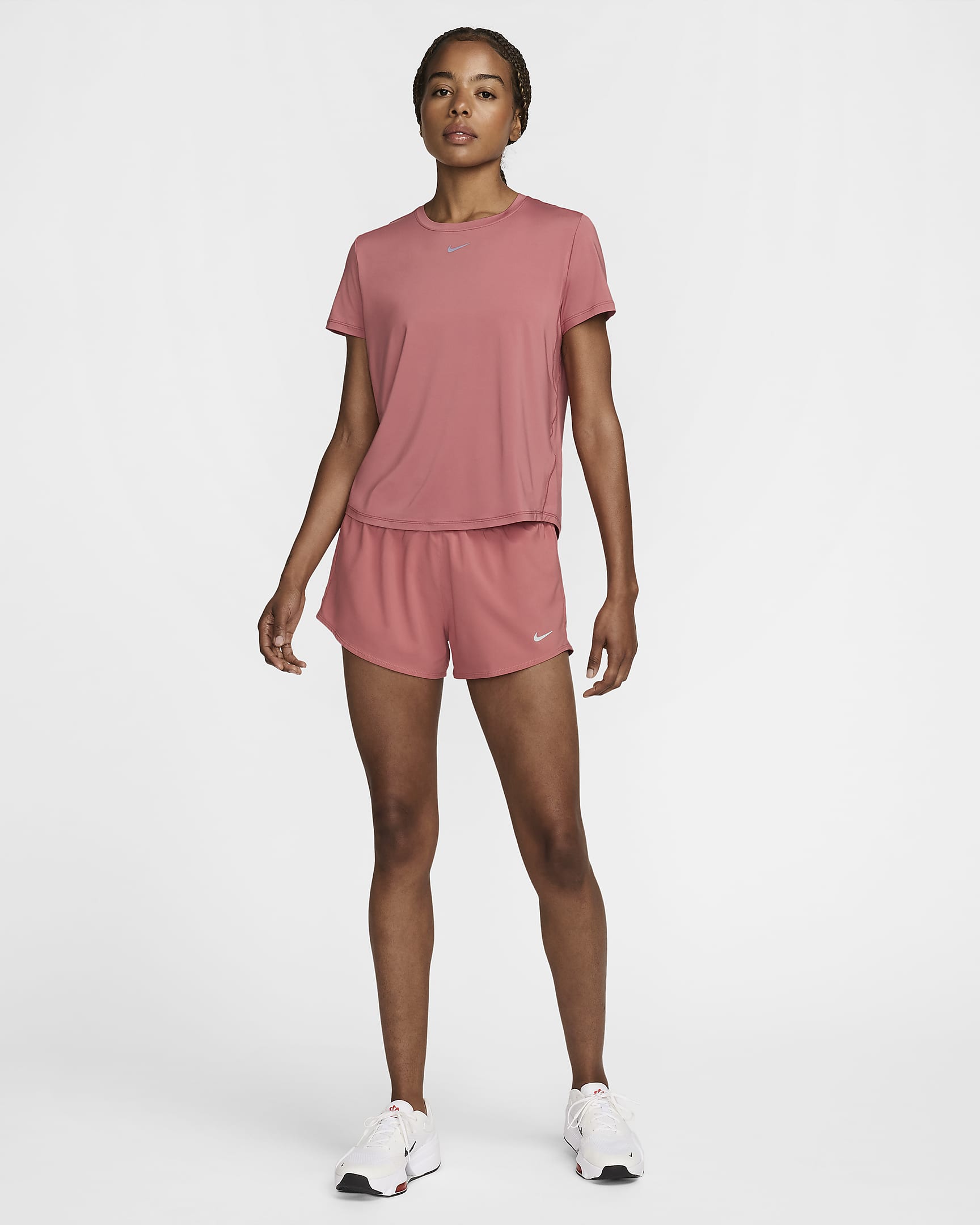 Nike One Classic Women's Dri-FIT Short-Sleeve Top - Canyon Pink/Black