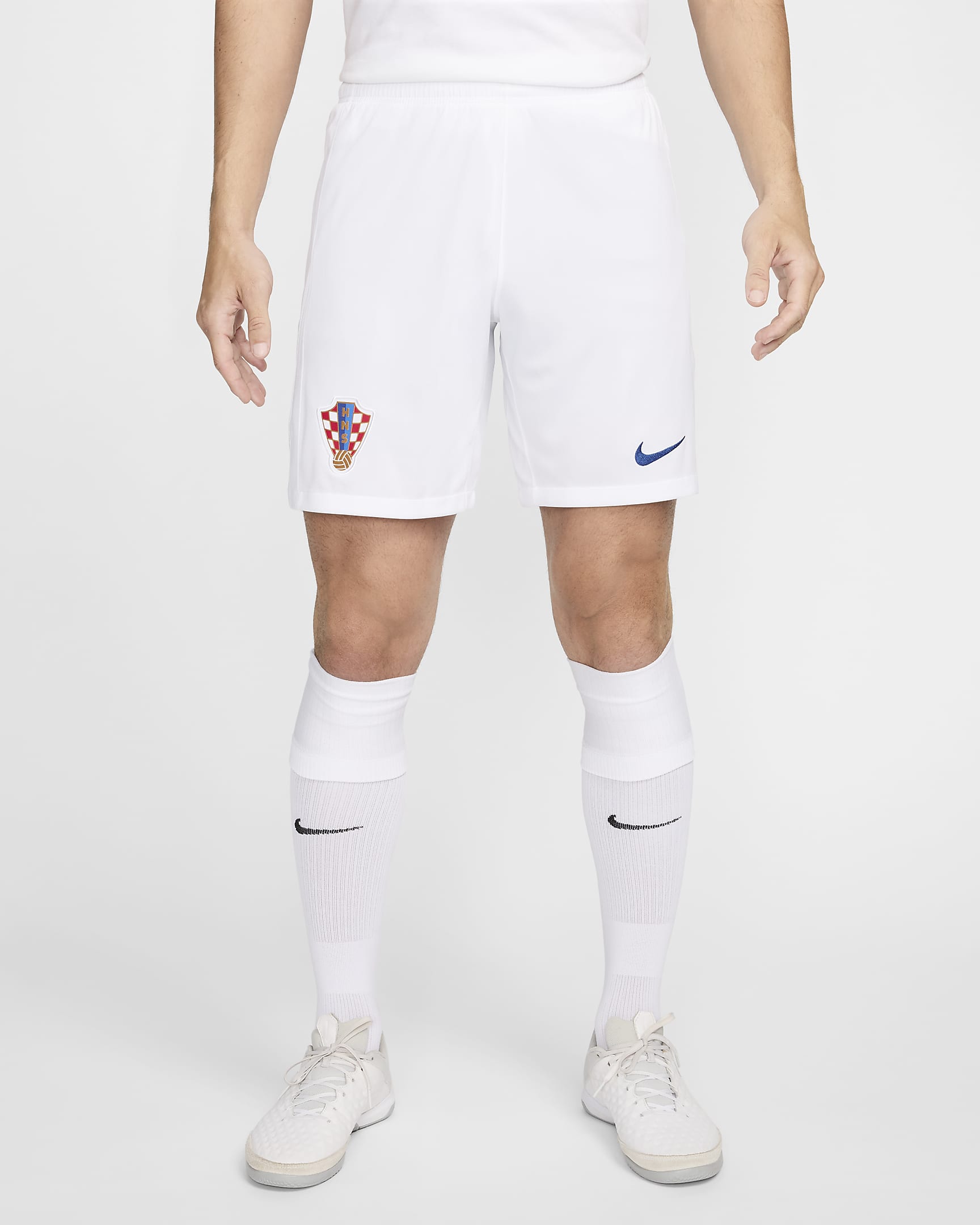 Short de foot replica Nike Dri-FIT Croatie 2024/25 Stadium Domicile/Extérieur pour homme - Blanc/Hyper Royal